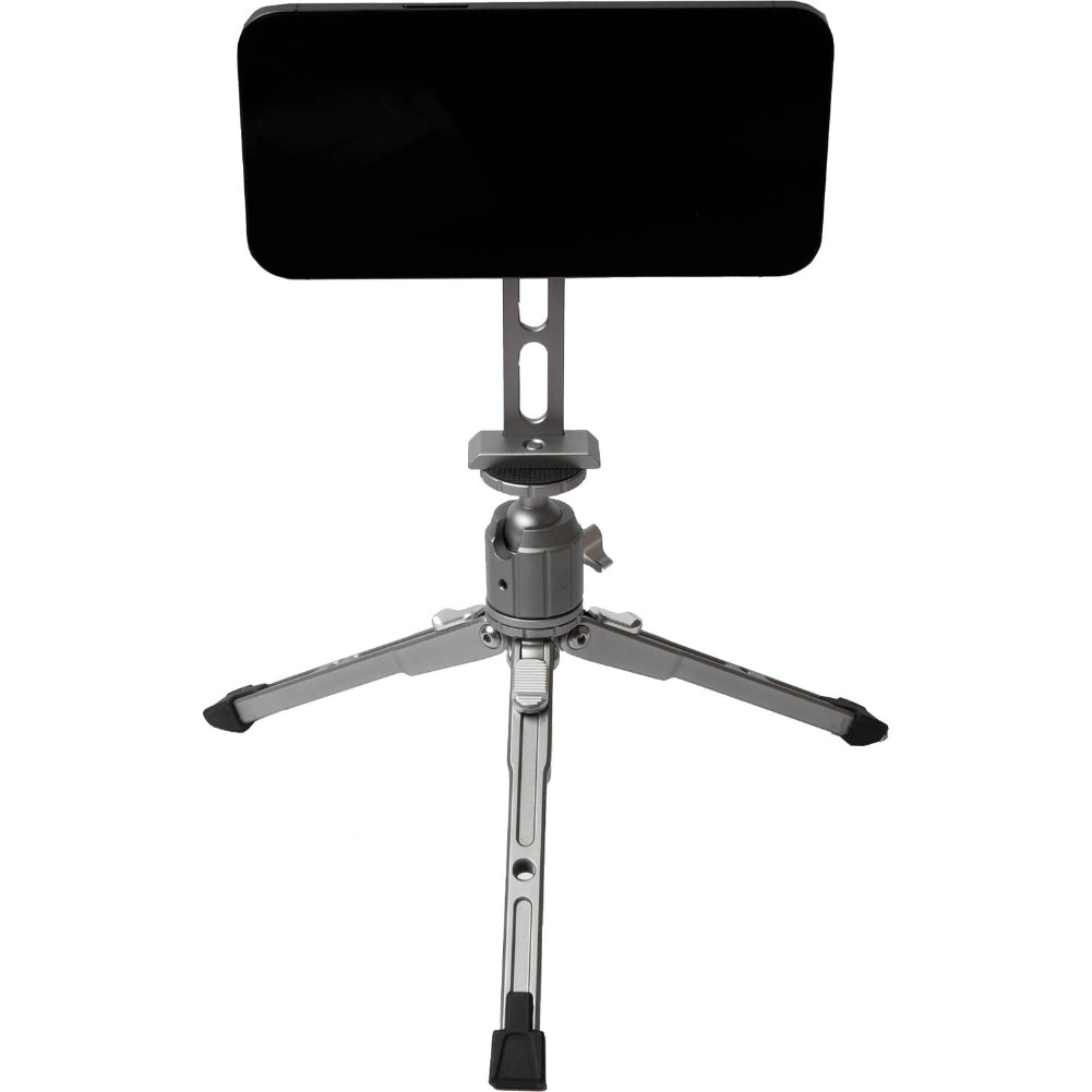 Explorer MX KIT Magnetic Phone Tripod Mount - Compatible with MagSafe iPhones, Includes Adjustable Tabletop Tripod & LED Light for Vlogging, Live Streaming, and Content Creation