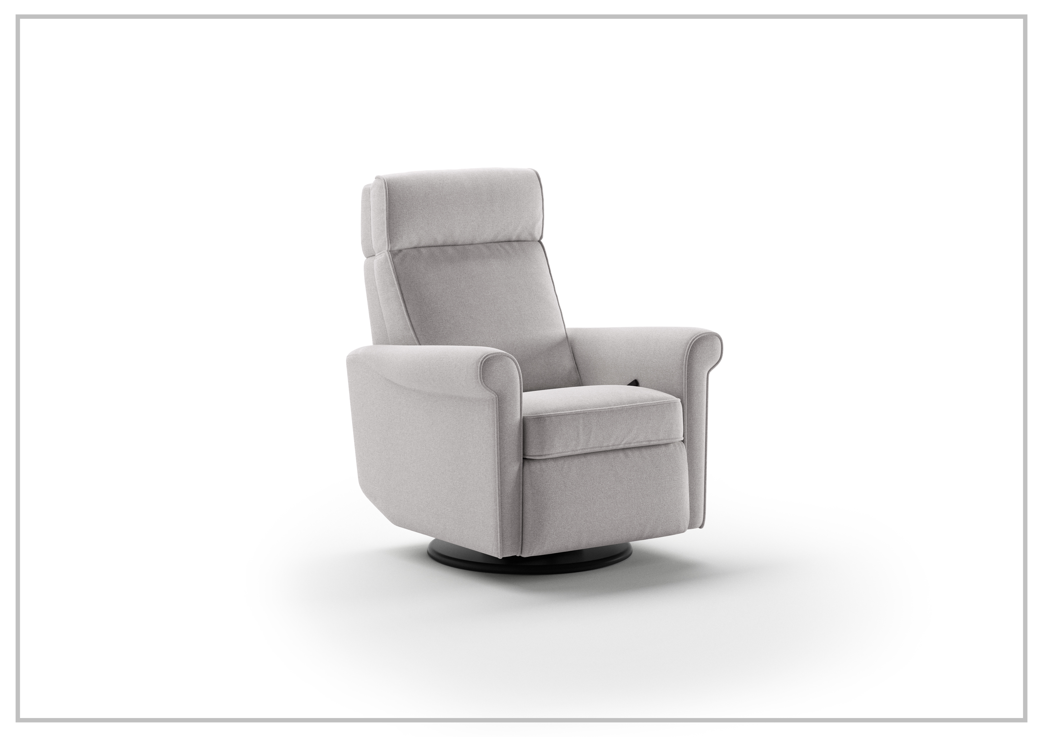 Luonto Rolled Fabric Power Recliner Chair with Adjustable Headrest - Comfortable Electric Reclining Sofa for Living Room, Home Theater & Relaxation - Perfect for Movie Nights, Gaming & Napping