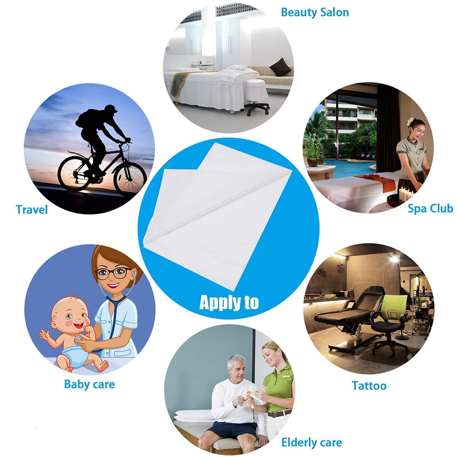 Disposable Non-Woven Face & Body Towels - 18x18 Inch (45x45cm), 70 GSM, Pack of 25 - Hygienic for Hospital, Hotel, Travel, Spa & Beauty Salon | Ideal for Personal Care, Makeup Removal & Sanitizing Surfaces