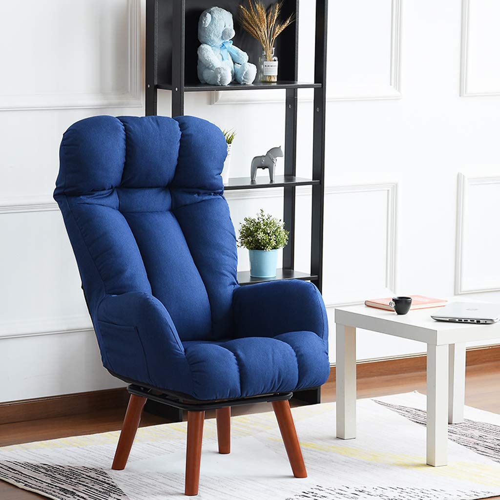 Comfortable Rotating Recliner Chair for Pregnant Women - Adjustable Folding Computer Desk Chair with Backrest for Office, Study, Makeup, Reading & Camping - Multi-Functional Home & Outdoor Sofa Chair