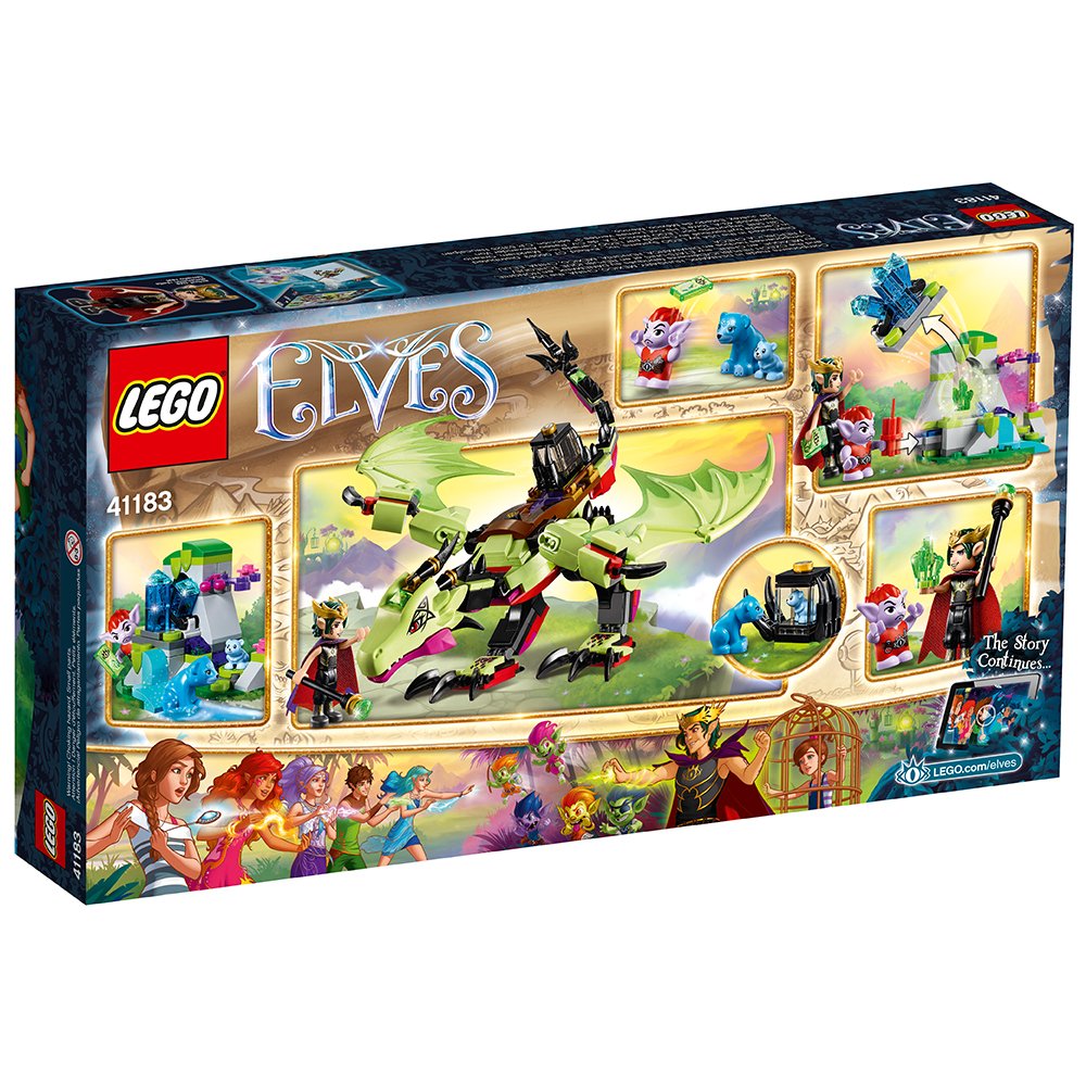 LEGO Elves The Goblin King's Evil Dragon 41183 Building Kit (339 Pieces) - Fantasy Castle Playset for Kids, Creative Construction Toy for Birthday Gifts & Imaginative Play
