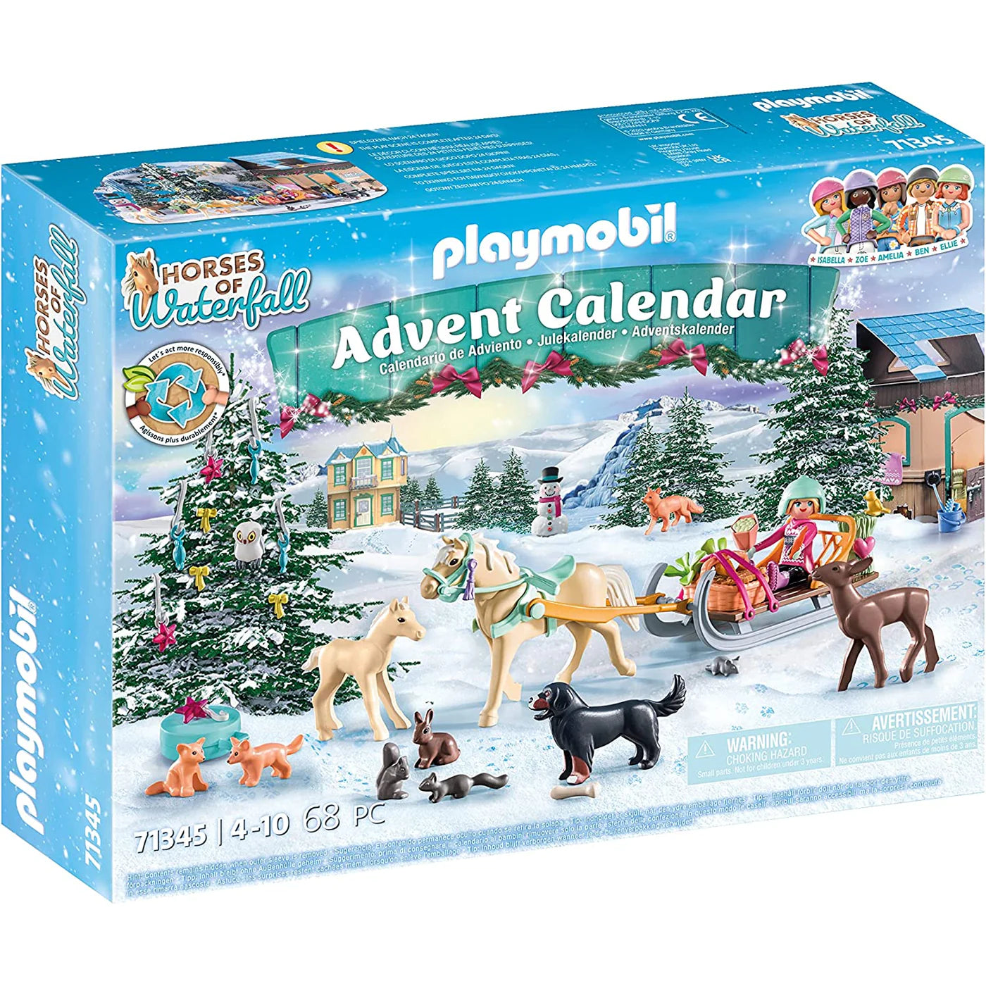 LEGO Advent Calendar: Christmas Sleigh 71345 Building Kit - Countdown to Christmas with 24 Days of Holiday Surprises | Perfect for Kids & Family Holiday Traditions