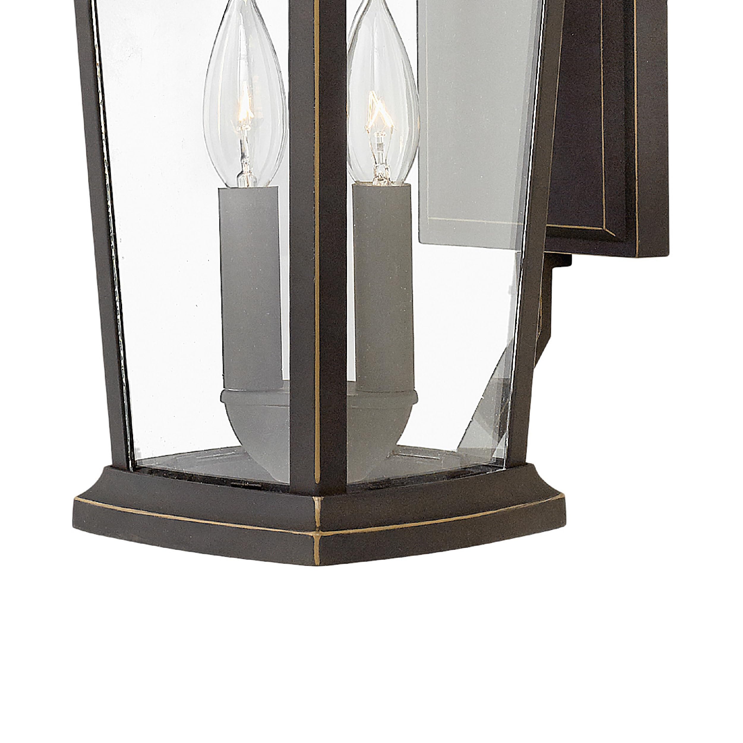 Hinkley Bromley 2360OZ Small Outdoor Wall Mount Lantern in Oil Rubbed Bronze - Perfect for Porch, Patio, Garden & Entryway Lighting