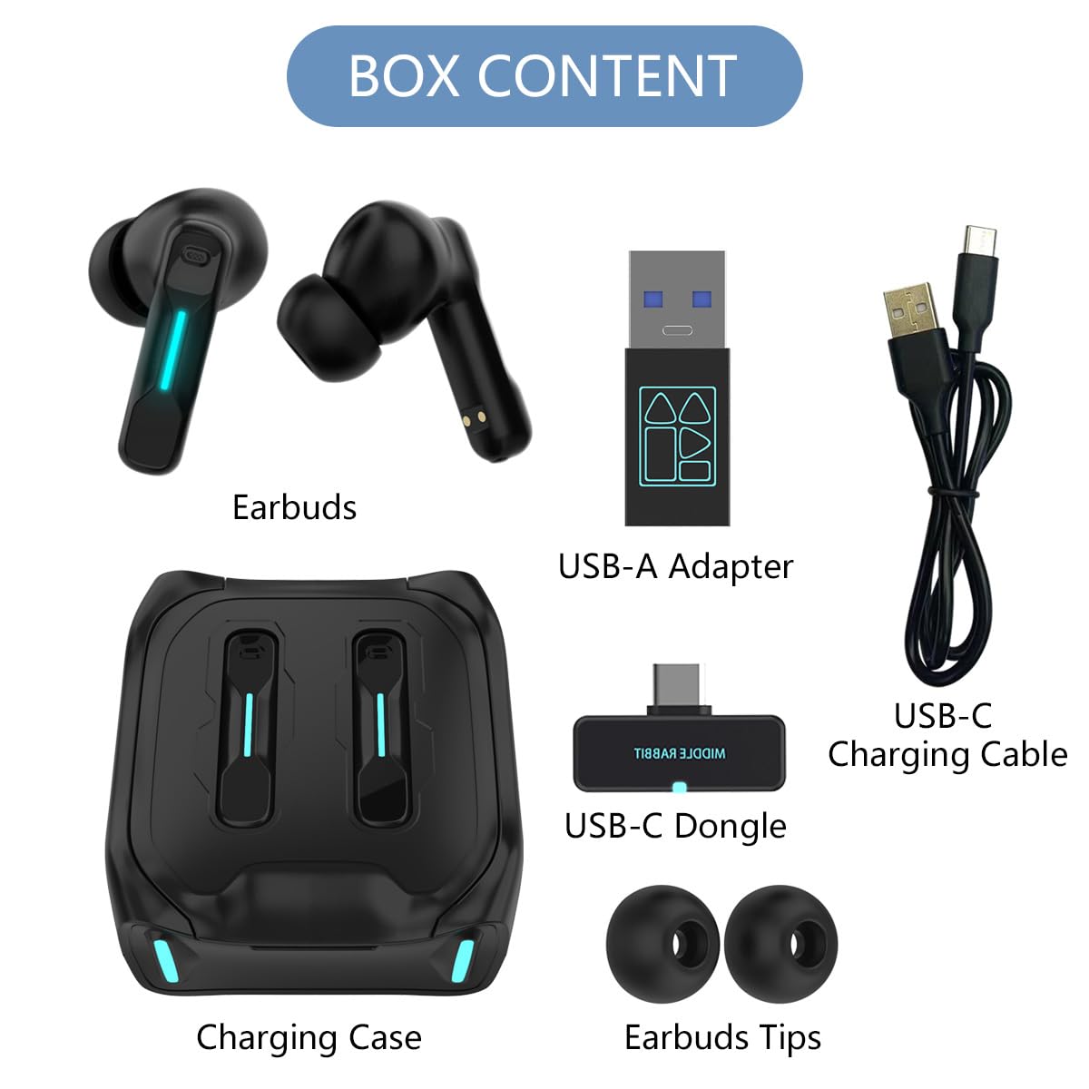 SW4 Wireless Bluetooth Earbuds for PC, Laptop & Mobile - 30ms Low Latency Gaming Headset with 4 Mics - USB Dongle & Bluetooth 5.0 - Comfortable Hidden Office Earbuds for Work, Video Calls & Online Meetings
