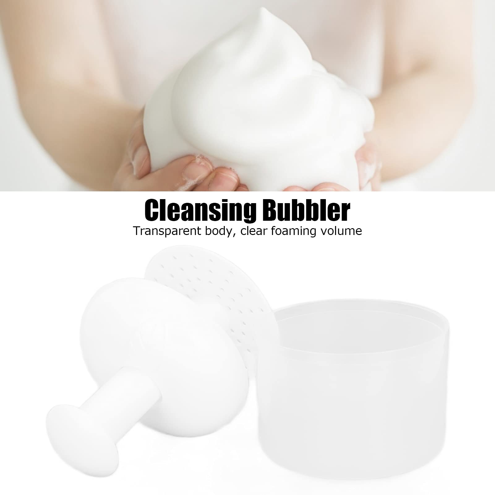 Portable Plastic Facial Cleanser Foam Maker Cup - Face Wash Bubble Generator for Gentle Skin Cleansing | Perfect for Travel, Home & Spa Skincare Routine