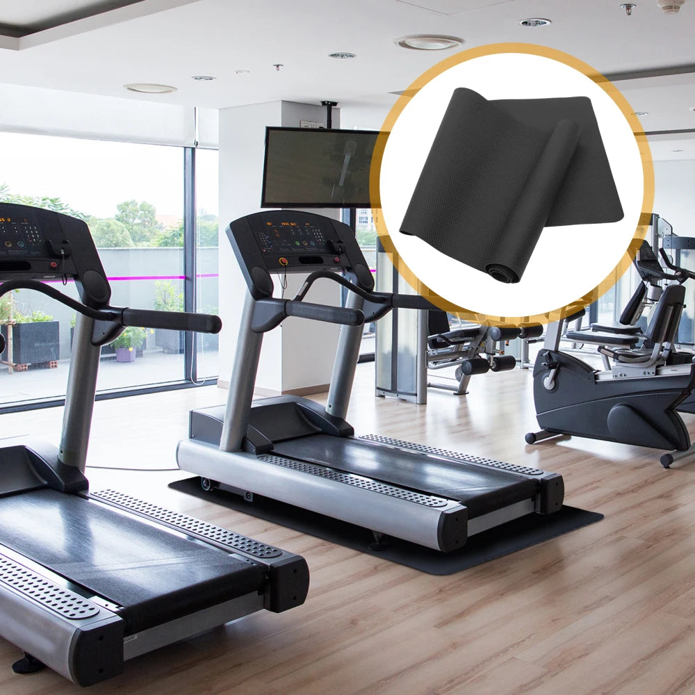 Premium NBR Treadmill Sound Insulation Pad - Shock Absorbing Exercise Equipment Mat for Home Gym, Cardio Machines & Spin Bikes - Durable Rubber Floor Protection for Noise Reduction & Vibration Control