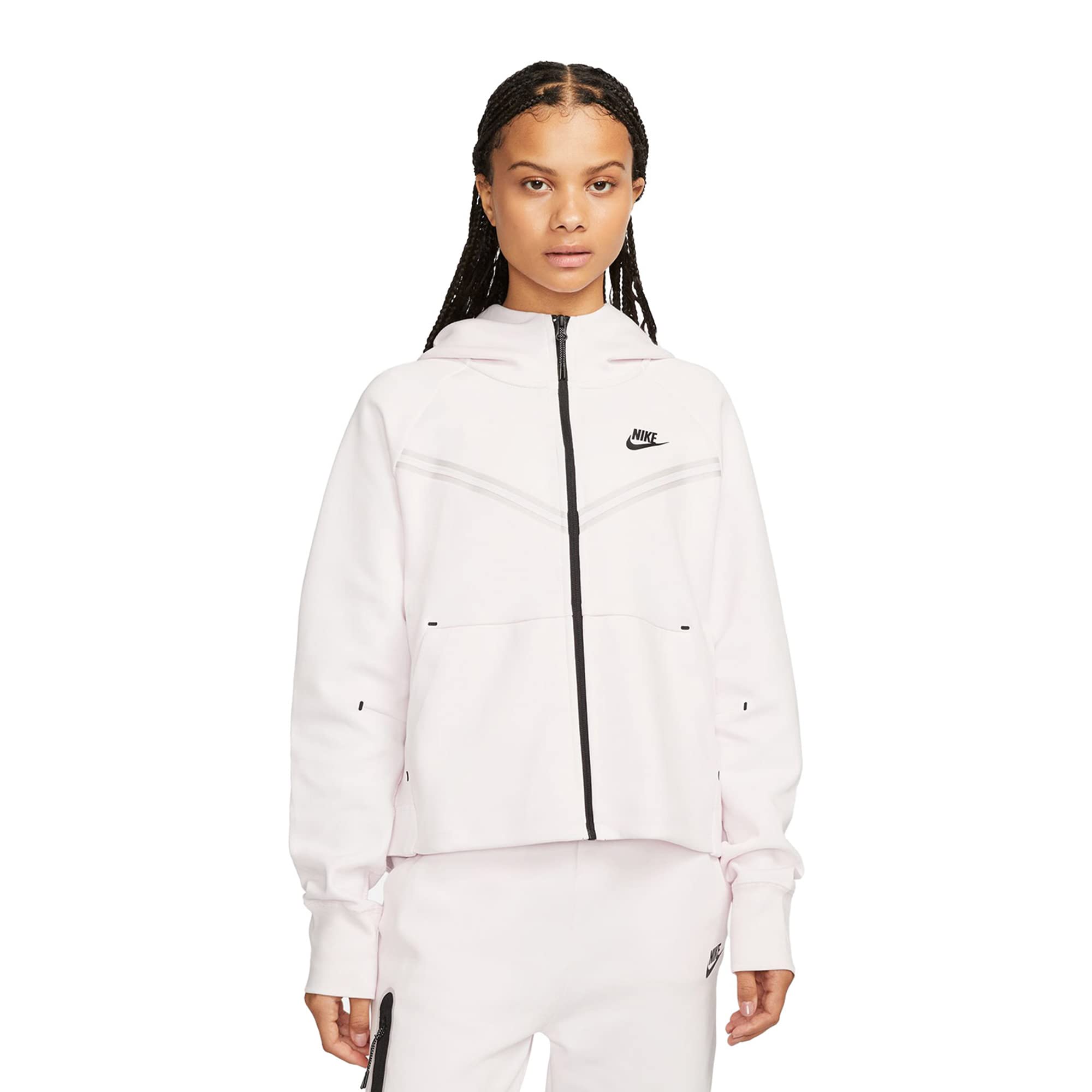 Nike Women's Tech Fleece Windrunner Full-Zip Hoodie - Lightweight Athletic Jacket for Running, Gym & Outdoor Activities