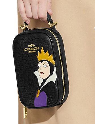 Coach Disney X Coach Eva Phone Crossbody Bag with Evil Queen Motif - Stylish Mini Purse for Women, Perfect for Parties, Travel & Everyday Use
