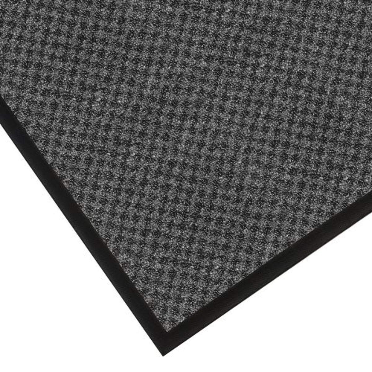 NoTrax 145 Preference™ Vinyl Backed Entrance Mat - 3' x 6' Charcol Non-Slip Floor Mat for Home, Office & Commercial Use - Perfect for High Traffic Areas, Entryways & Mudrooms