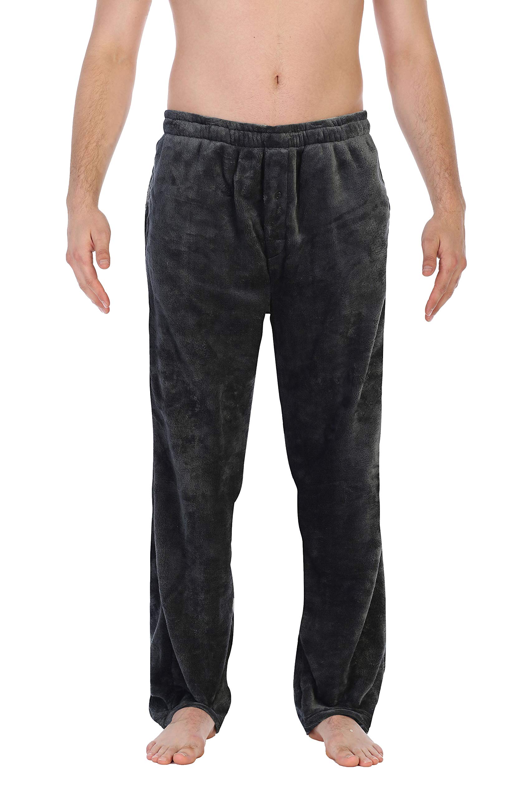 Gioberti Men's Super Soft Plush Pajama Pants - Cozy Lounge Pants for Relaxing at Home, Sleepwear & Comfortable Nightwear
