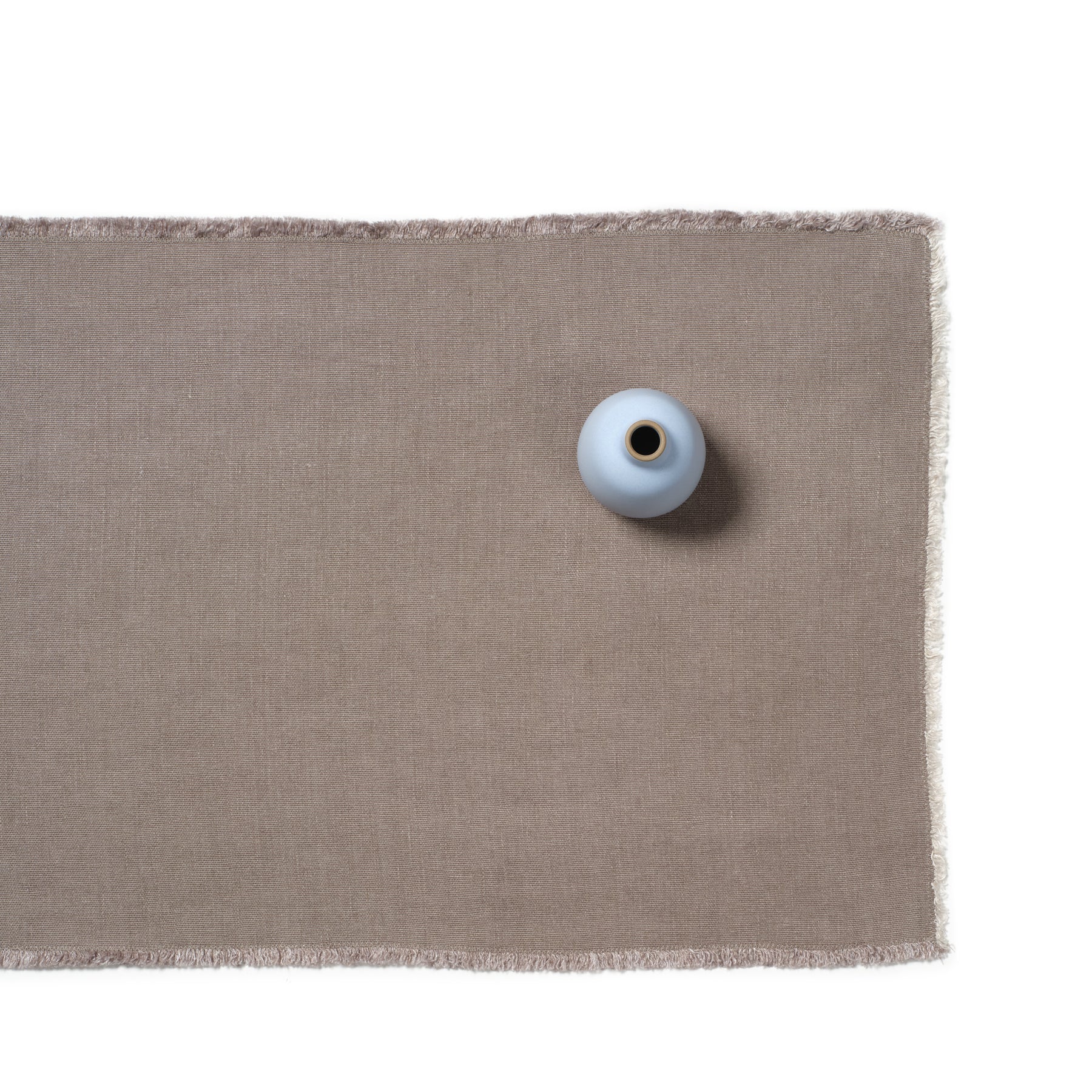 Premium Hopsack Linen Table Runner in Warm Grey - Elegant Dining Table Decor for Weddings, Parties & Home Decor