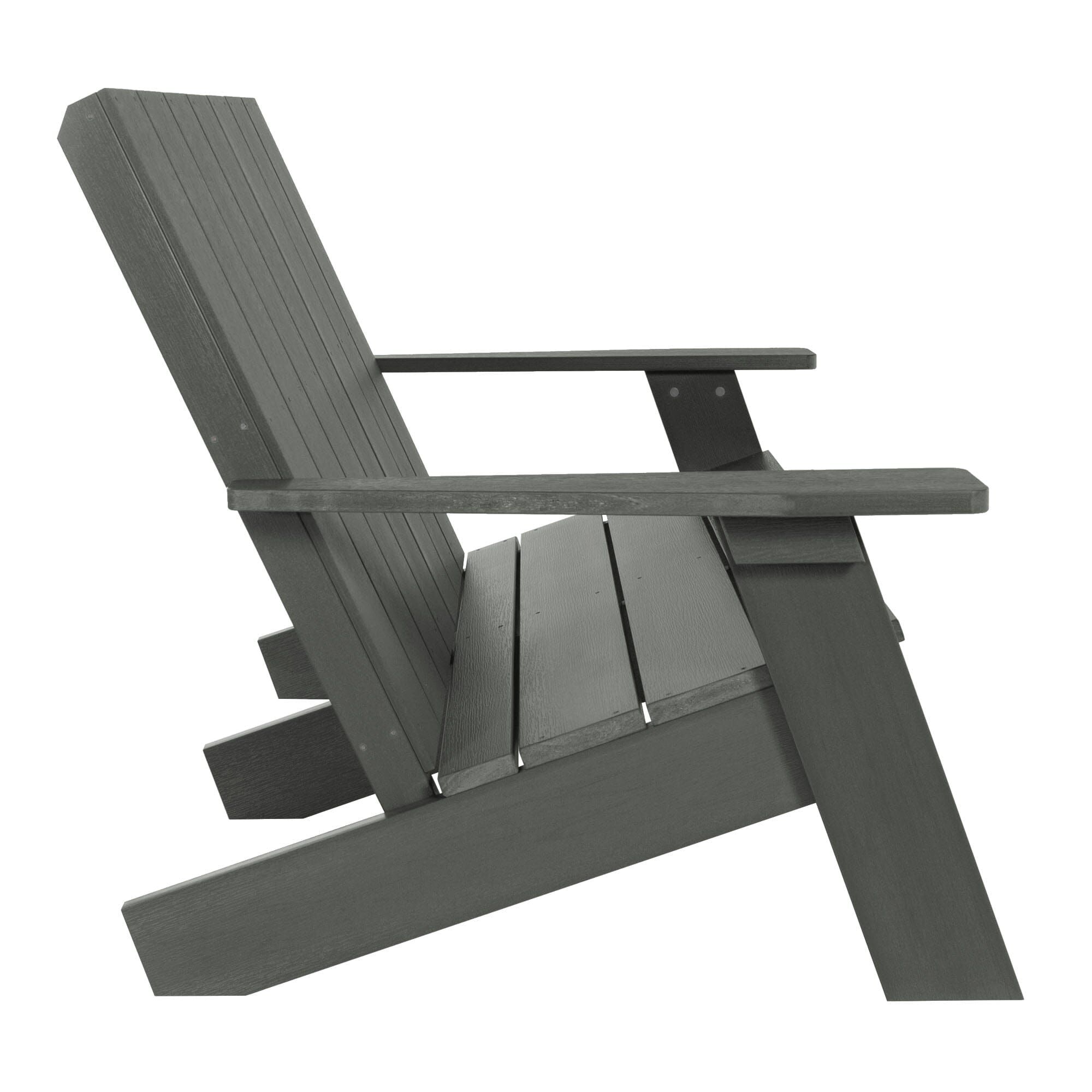 Refurbished Italica Modern Double Wide Adirondack Chair - Outdoor Patio Furniture for Garden, Poolside & Backyard Relaxation