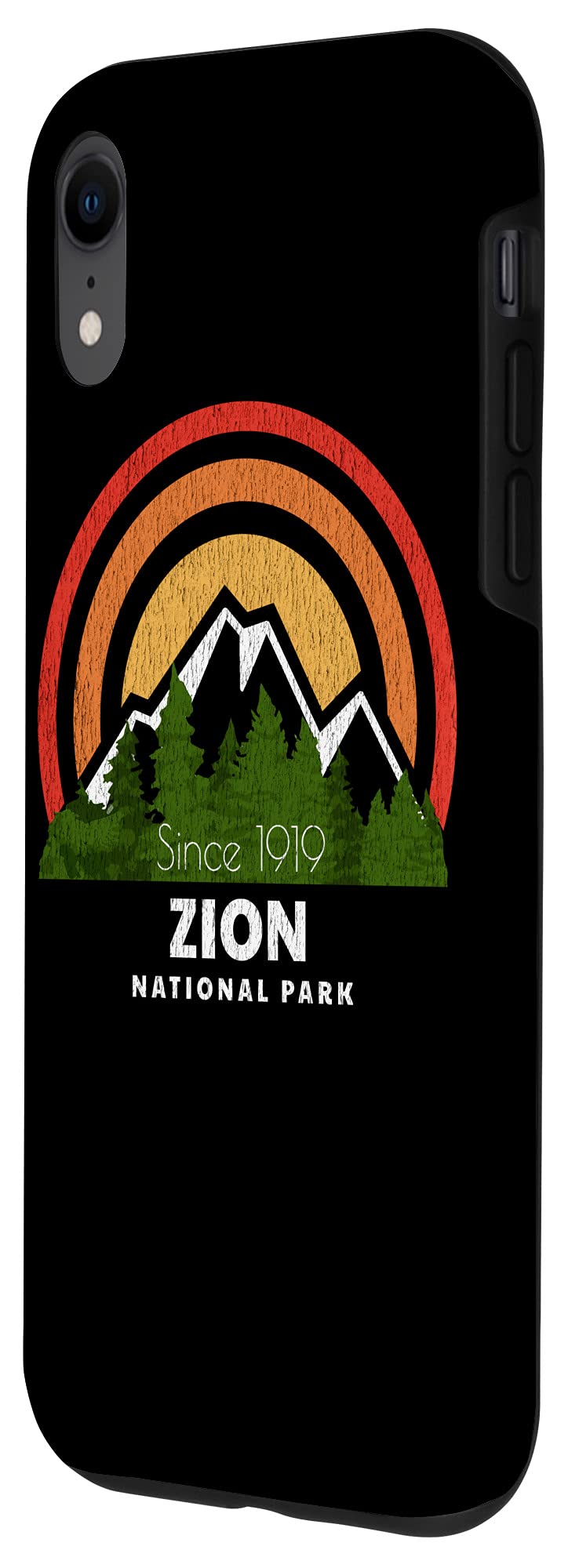 iPhone XR Case - Vintage Zion National Park Design - Durable Protective Cover for Travel & Outdoor Adventures