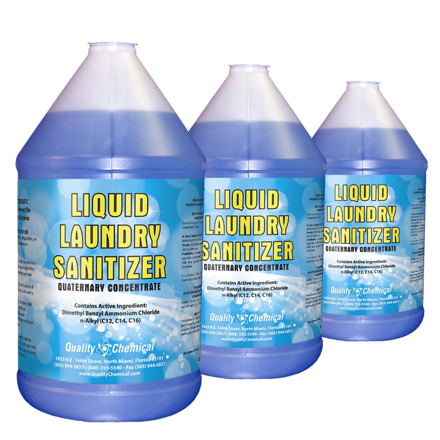 Laundry Sanitizer Liquid Additive - 3 Gallon Case for Home & Commercial Use | Kills 99.9% Germs | Ideal for Hotels, Gyms, Daycares & Large Families