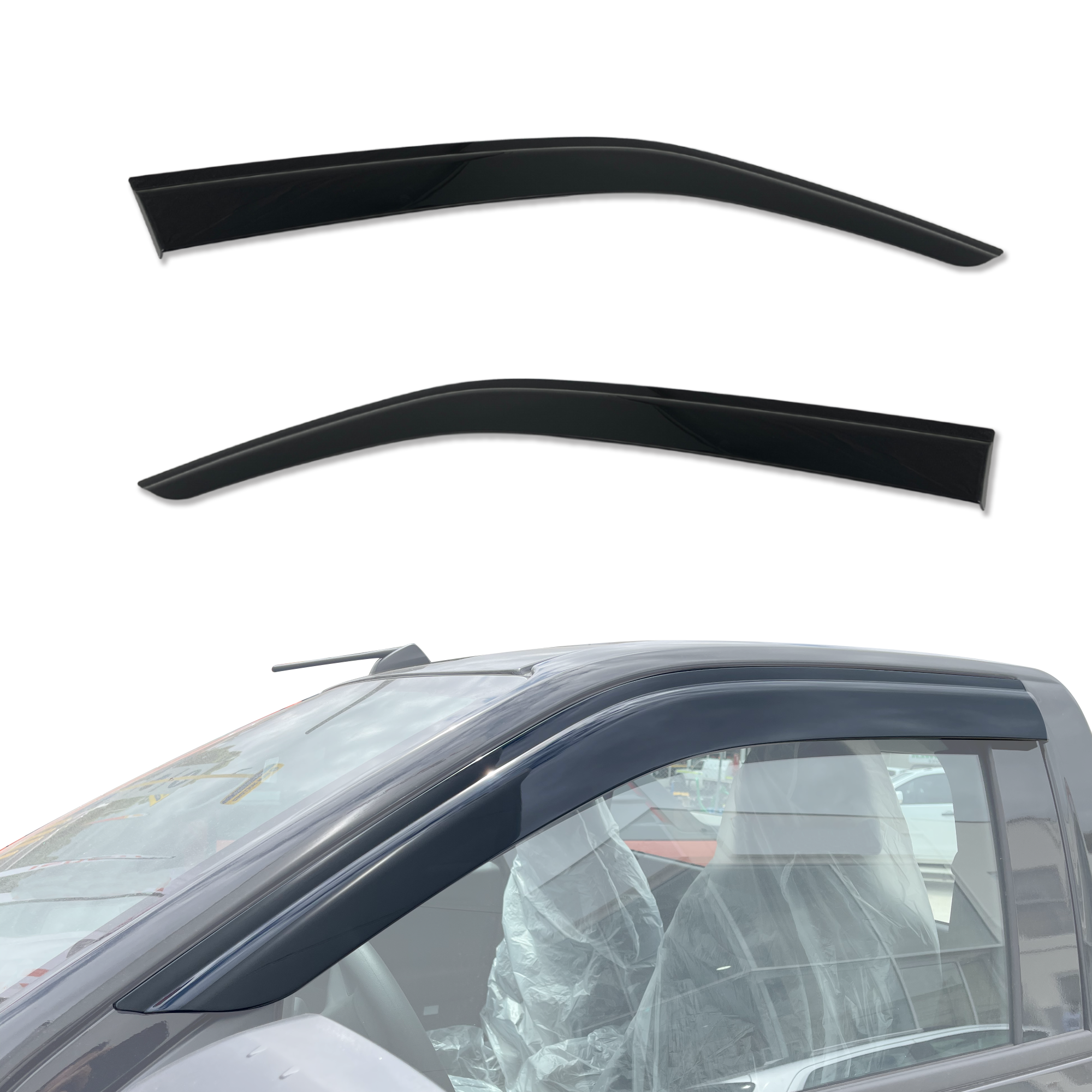 Premium Injection Molded Weather Shields for ISUZU D-MAX/DMAX Single & Extra Cab (2020-Present) - Perfect for Rain Protection & Off-Road Adventures