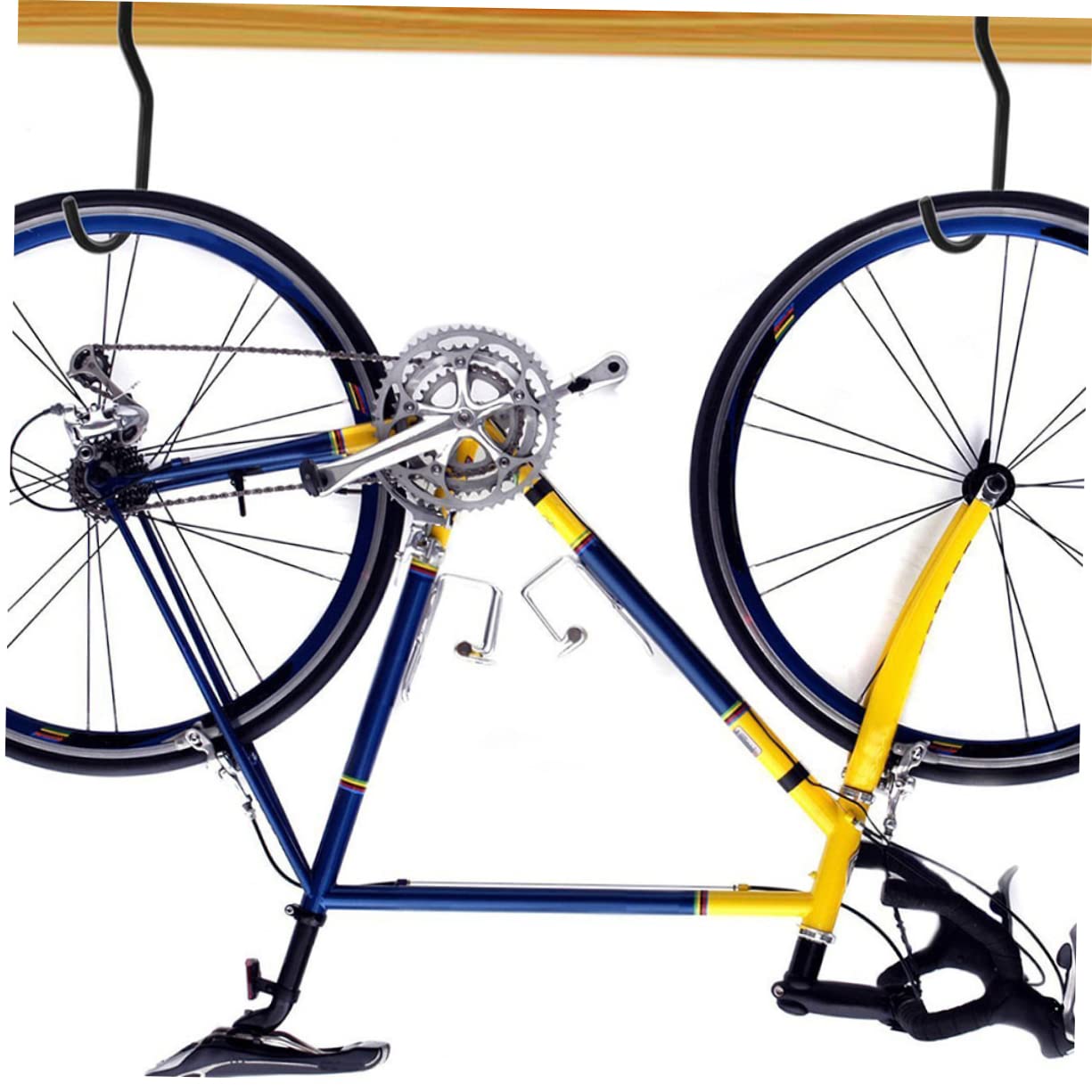 AUTSUPPL 10-Pack Heavy Duty Steel Bike Hooks - Wall Mount Bicycle Storage Rack with Screw-in Garage Hooks for Secure Bike Display & Organization - Perfect for Garage, Shed, or Indoor Cycling Storage
