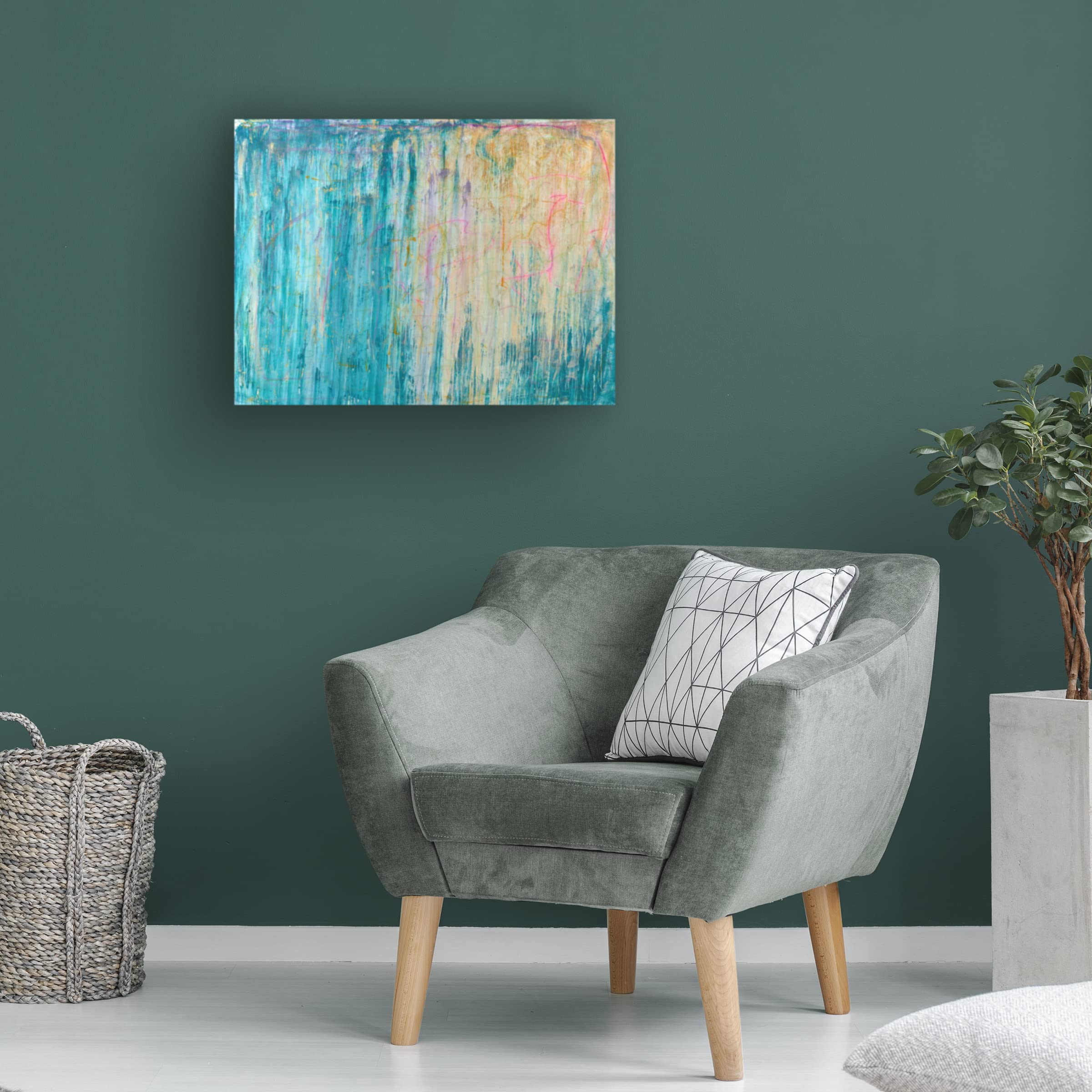 Trademark Fine Art 'Lausanne' Canvas Wall Art Print by Sona - Modern Home Decor for Living Room, Bedroom & Office