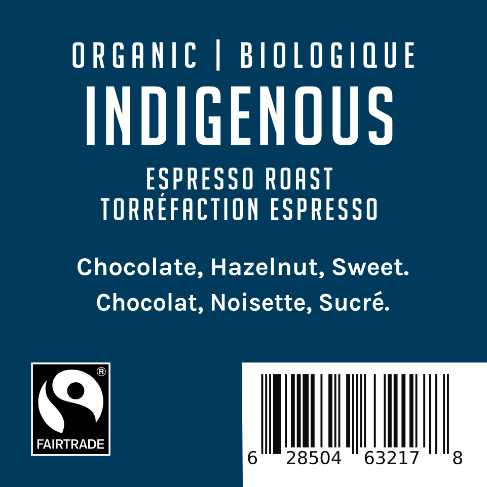 Organic Birch Bark Indigenous Espresso Fair Trade Whole Bean Coffee, 2 Pound Bag - Premium Dark Roast for Home Brewing, Office Use & Gifts