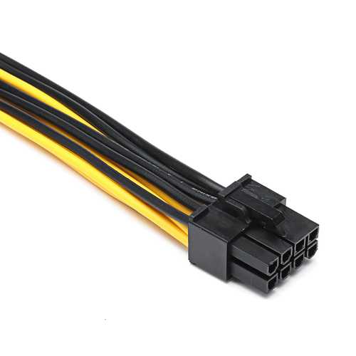 Dual Mini 6 Pin to 8 Pin Male PCI-E Power Cable Adapter for Mac Pro Video Card - Compatible with GPU Graphics Card Upgrades & PC Builds