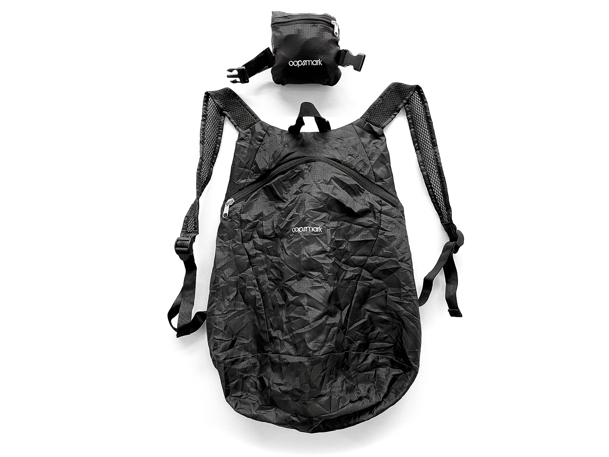 Oopsmark The 1 Less Bag - 10L Foldable Compact Lightweight Backpack for Biking, Cycling, Hiking, Travel, Work & Groceries | Water-Resistant Daypack for Commuting, Gym & Outdoor Adventures