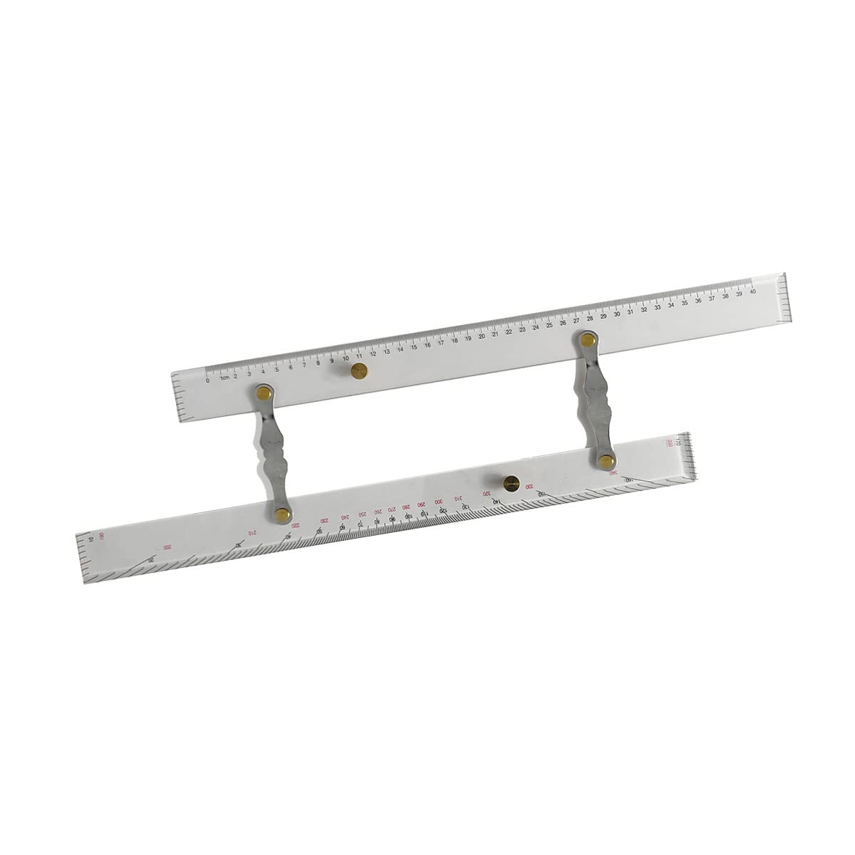 Marine Navigation Parallel Ruler - High Precision Clear Acrylic & Copper Drafting Tool for Boat Ship Drawing, Nautical Chart Operations - Perfect for Marine Navigation, Sailing, and Yacht Charting
