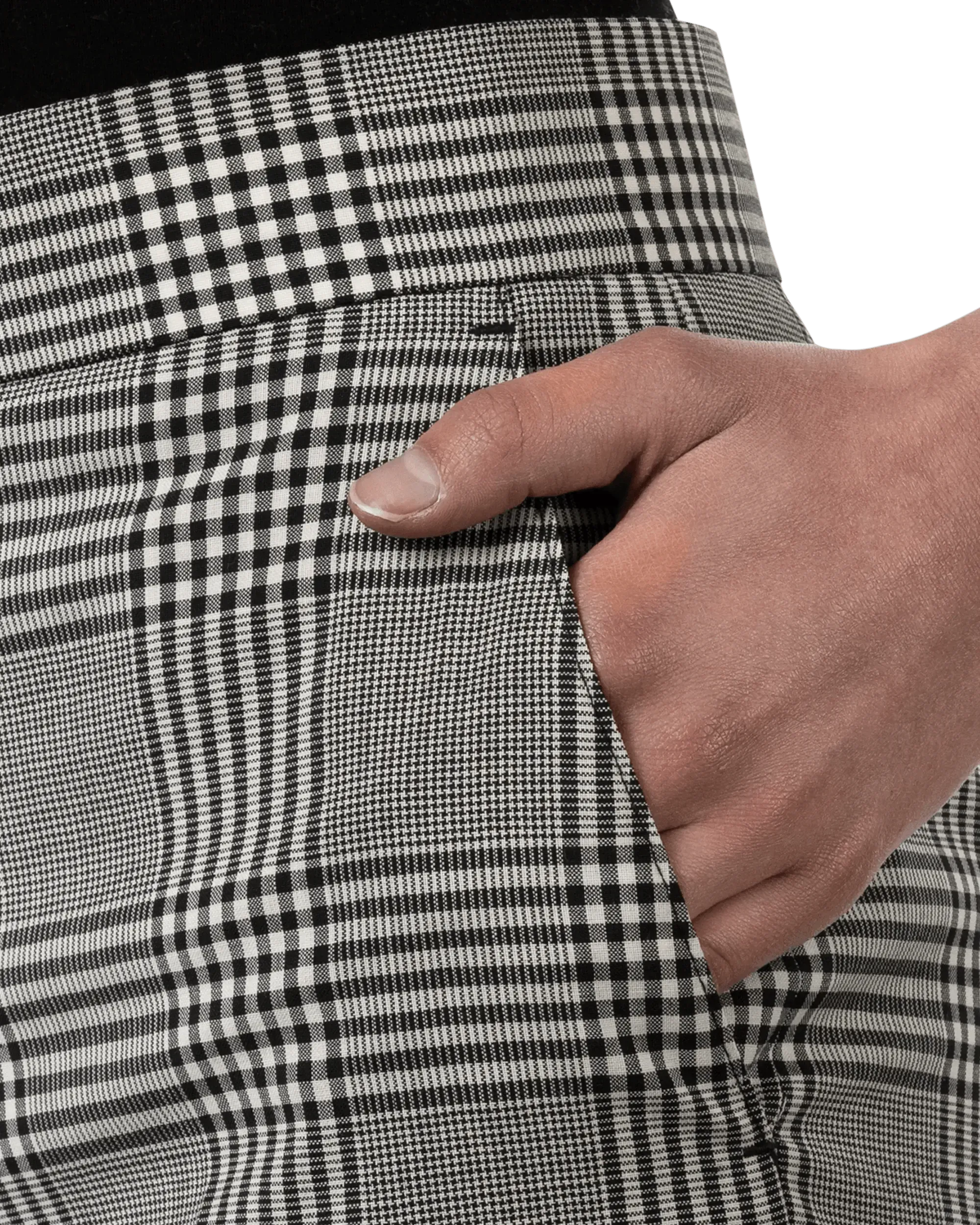 Stylish Cropped Plaid Dress Pants for Women - Trendy Office & Business Casual Wear - Perfect for Work, Interviews & Professional Events