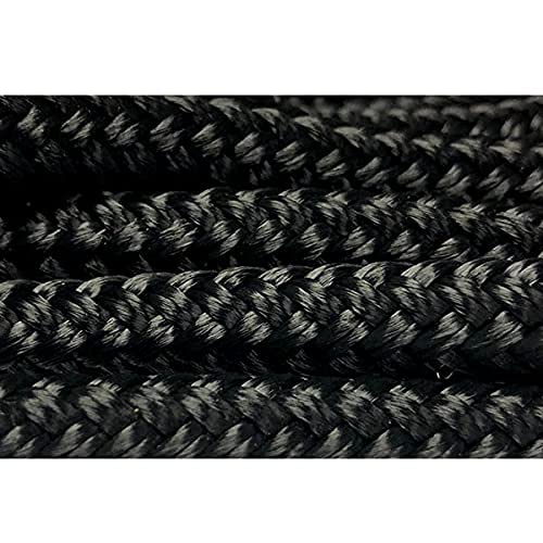Premium Double Braid Black Boat Dock Line - 3/8