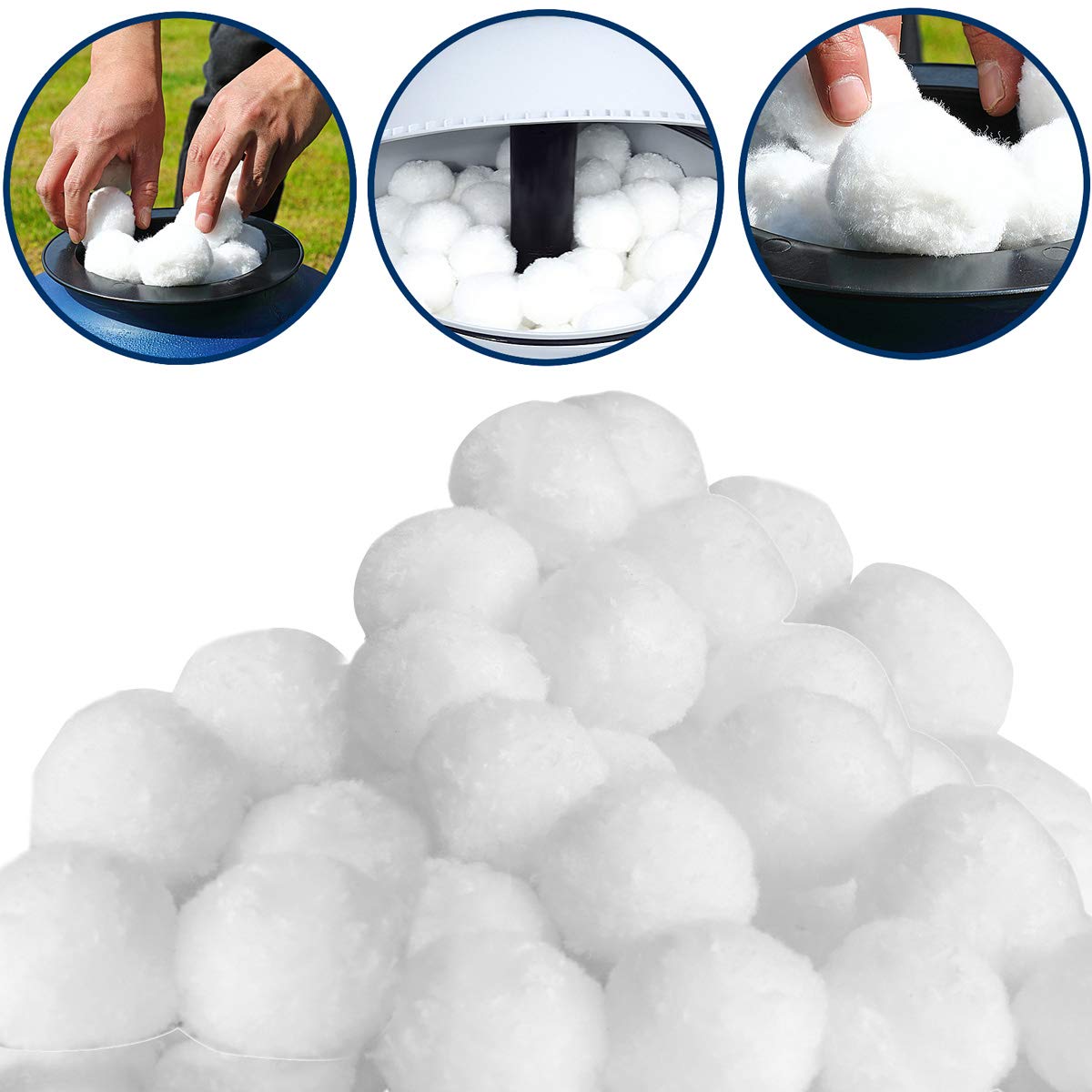 700g Reusable Polysphere Filter Balls for Swimming Pools - Eco-Friendly Sand Filter Replacement (Replaces 25kg Filter Sand) | Perfect for Pool Maintenance, Water Filtration Systems & Spa Filters