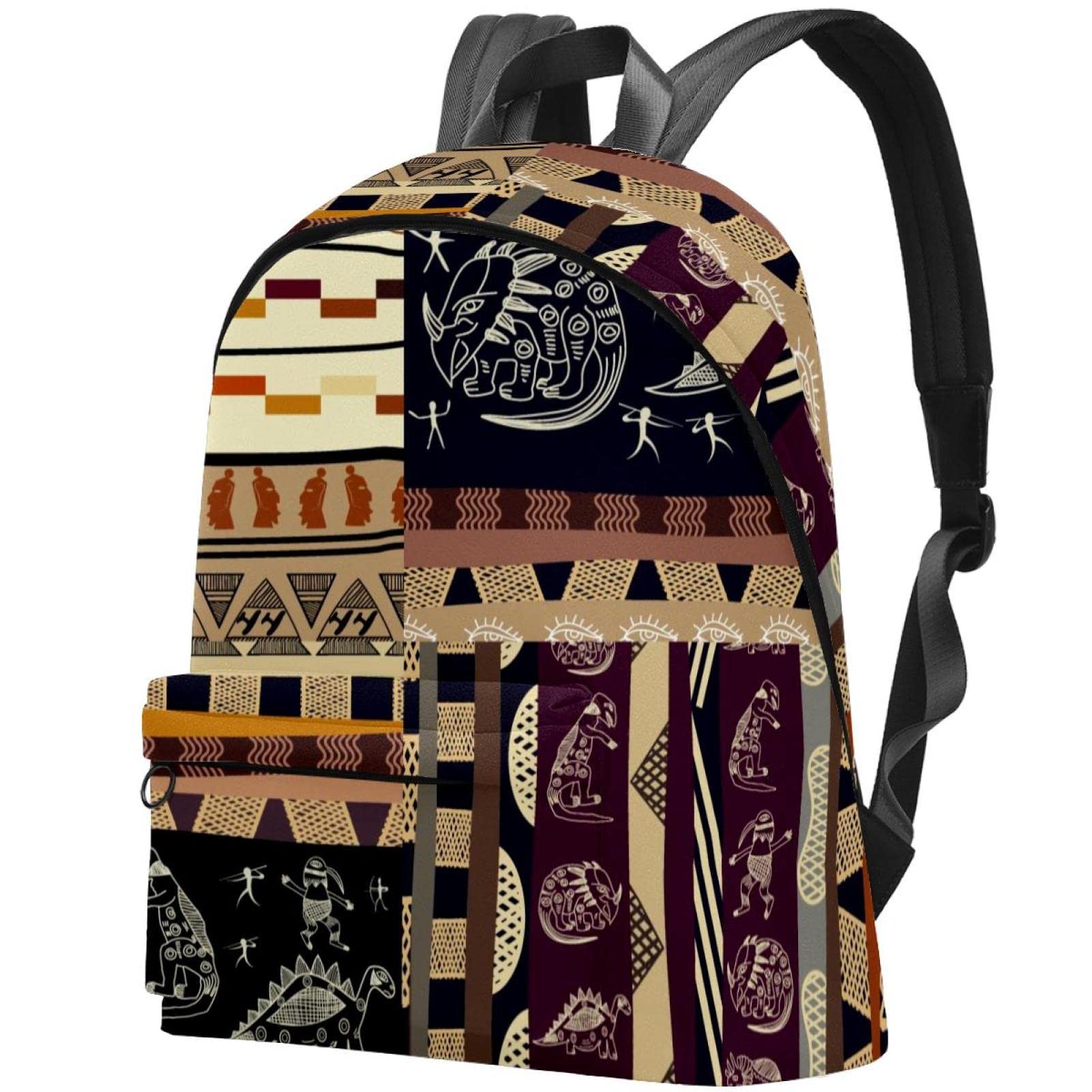 Stylish Canvas Backpack for College & Travel - Bohemian Ethnic Print Unisex Backpack for Women & Men | Perfect for School, Commuting & Weekend Getaways