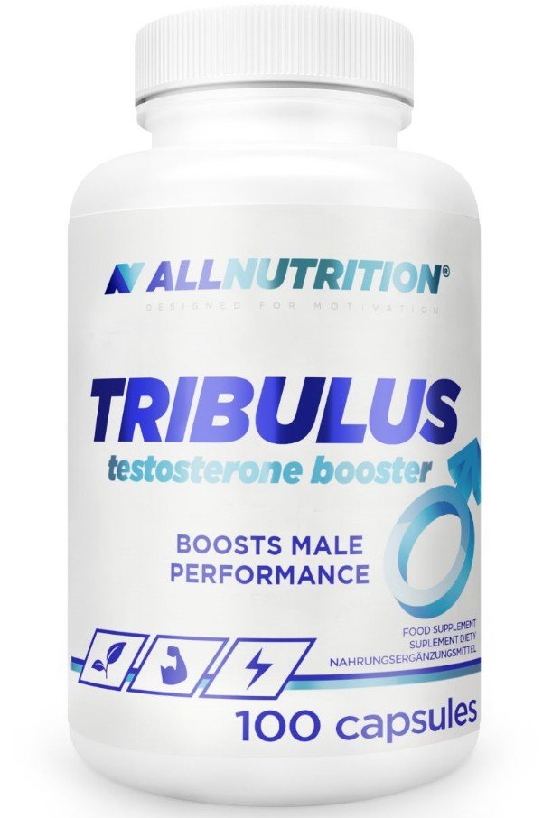 Allnutrition Tribulus 100 Capsules - Natural Testosterone Booster for Men, Muscle Growth & Energy Support - Gym, Workout & Fitness Supplement