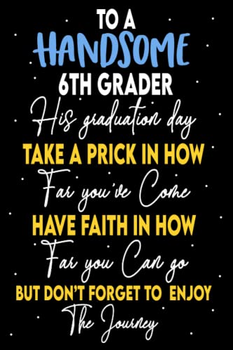 6th Grade Graduation Gifts for Boys - Personalized Memory Book & Autograph Keepsake | Perfect End of Year School Gift for Elementary Students | Great for Classmates Signing & Yearbook Alternative
