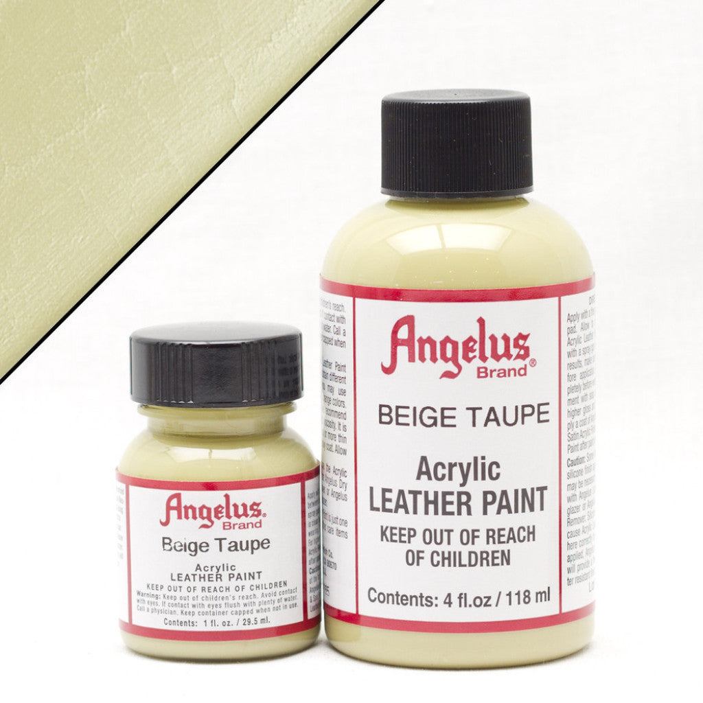 ANGELUS Acrylic Leather Paint - 4 fl oz Bottle for Leather Shoes, Bags & Jackets - Premium Waterproof Leather Dye for DIY Craft & Repair Projects