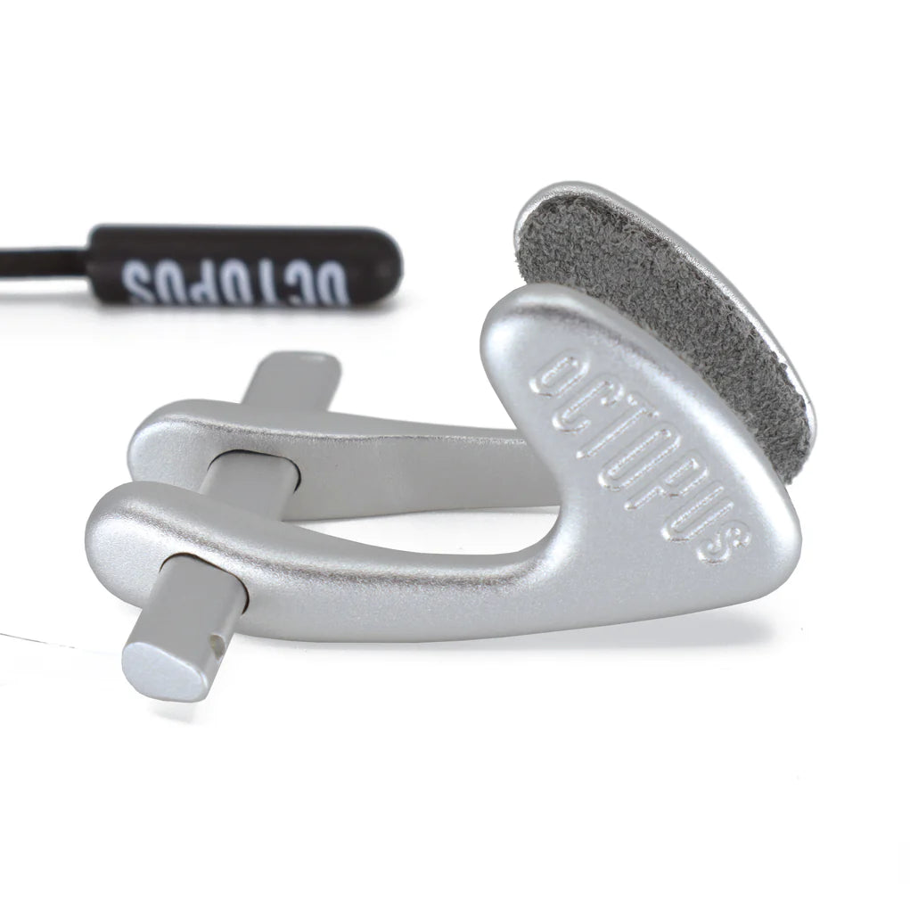 Octopus Freediving Aluminum Nose Clip - Light Grey for Scuba Diving, Snorkeling & Underwater Photography