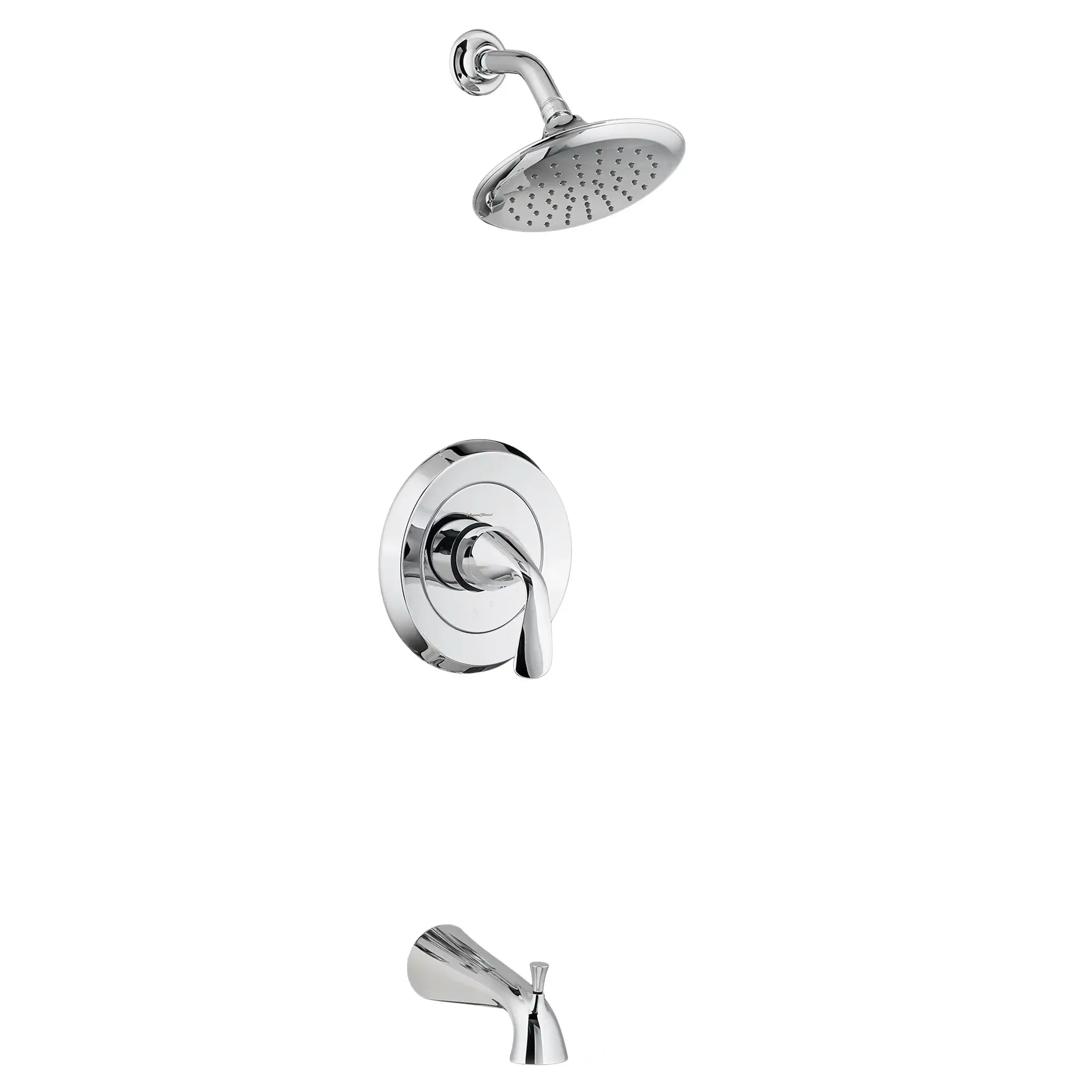 Fluent® 2.5 GPM/9.5 LPM Tub and Shower Trim Kit with Showerhead - Double Ceramic Pressure Balance Cartridge & Lever Handle - Perfect for Bathroom Renovation and Modern Home Upgrades