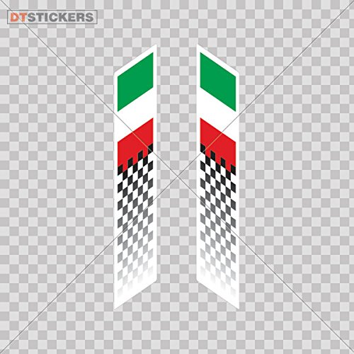 Italian Flag Vinyl Sticker Decals - Waterproof Laptop & Bike Decoration (4