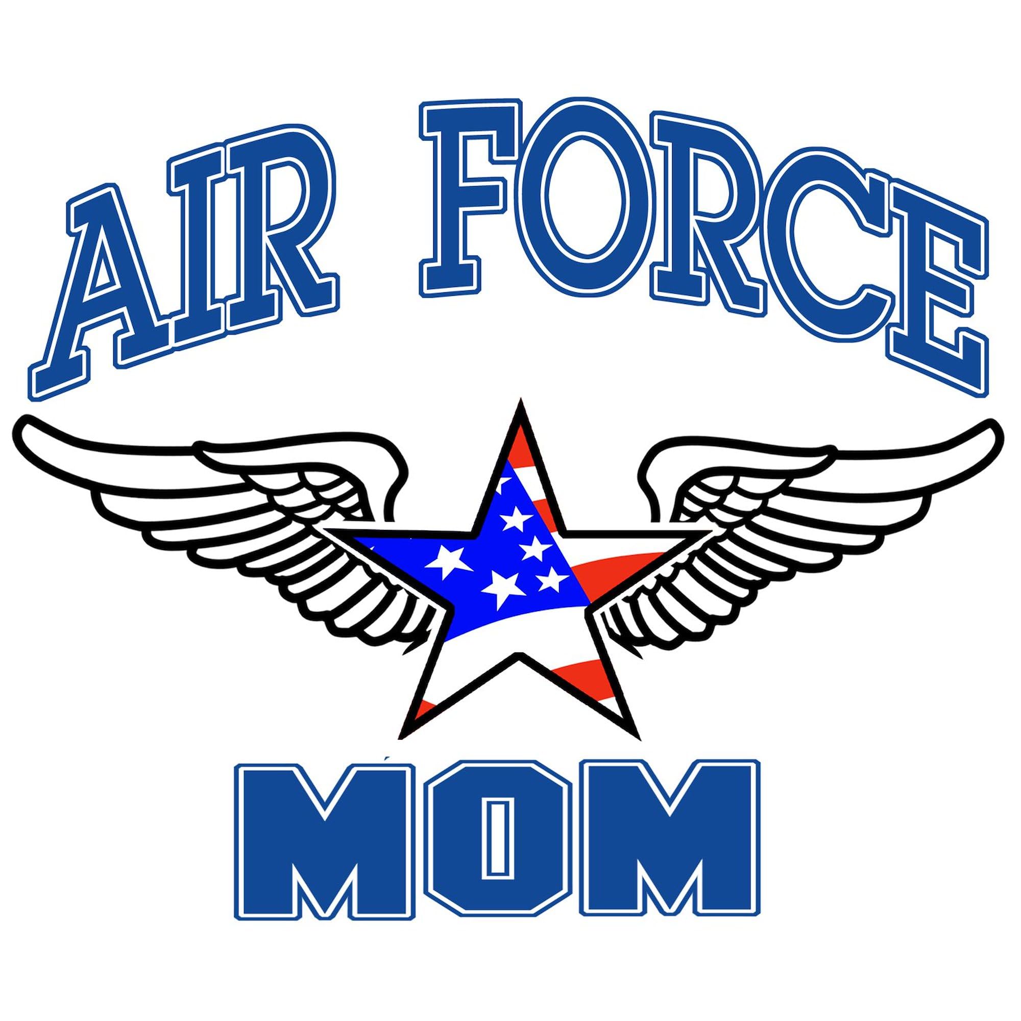 Air Force Mom Oval Car Bumper Sticker - Patriotic Military Decal for Cars, Windows, Laptops - Show Support for USAF Parents