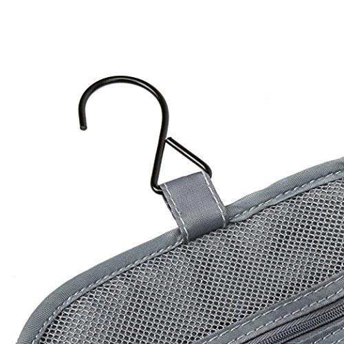 LVE Hanging Toiletry Bag for Travel - Waterproof Cosmetic Organizer with Multiple Pockets for Makeup, Shaving & Toiletries - Perfect for Men & Women (Black) | Ideal for Camping, Gym & Business Trips