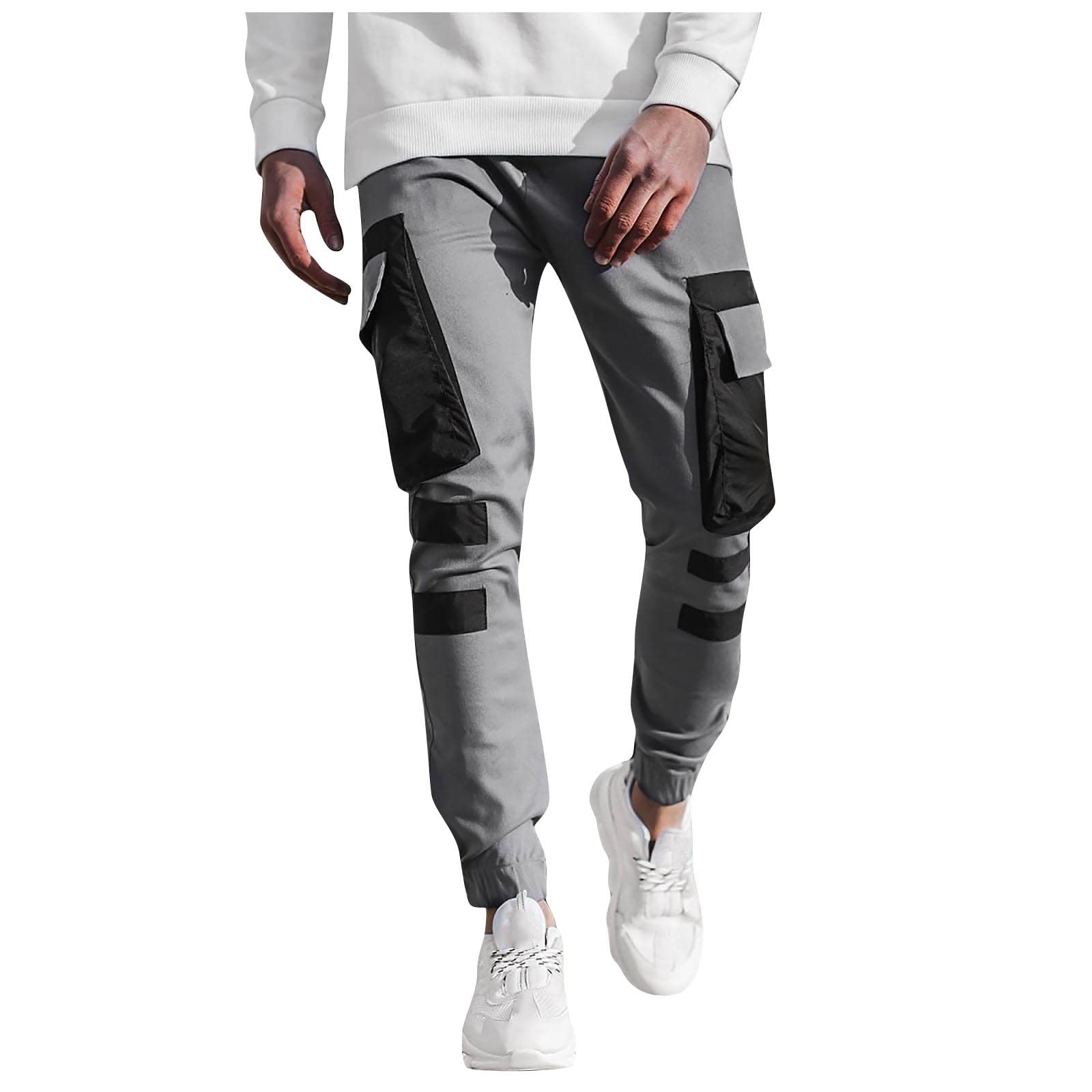 **Hopolsy Essentials Men's Slim Fit Cargo Pants - Sports, Casual, Jogging, Hiking & Work Outdoor Trousers for Active Lifestyle**    *(Perfect for Gym, Travel, Camping & Everyday Wear)*