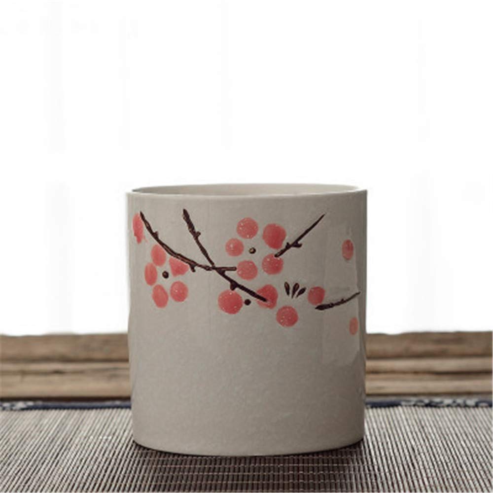Premium Japanese Sake Set - 7 Piece Ceramic Sake Serving Kit with 1 Bottle, 4 Cups, Warmer Pot & Tray - Pink Blossom Design for Home Entertaining, Gift Giving & Traditional Tea Ceremonies