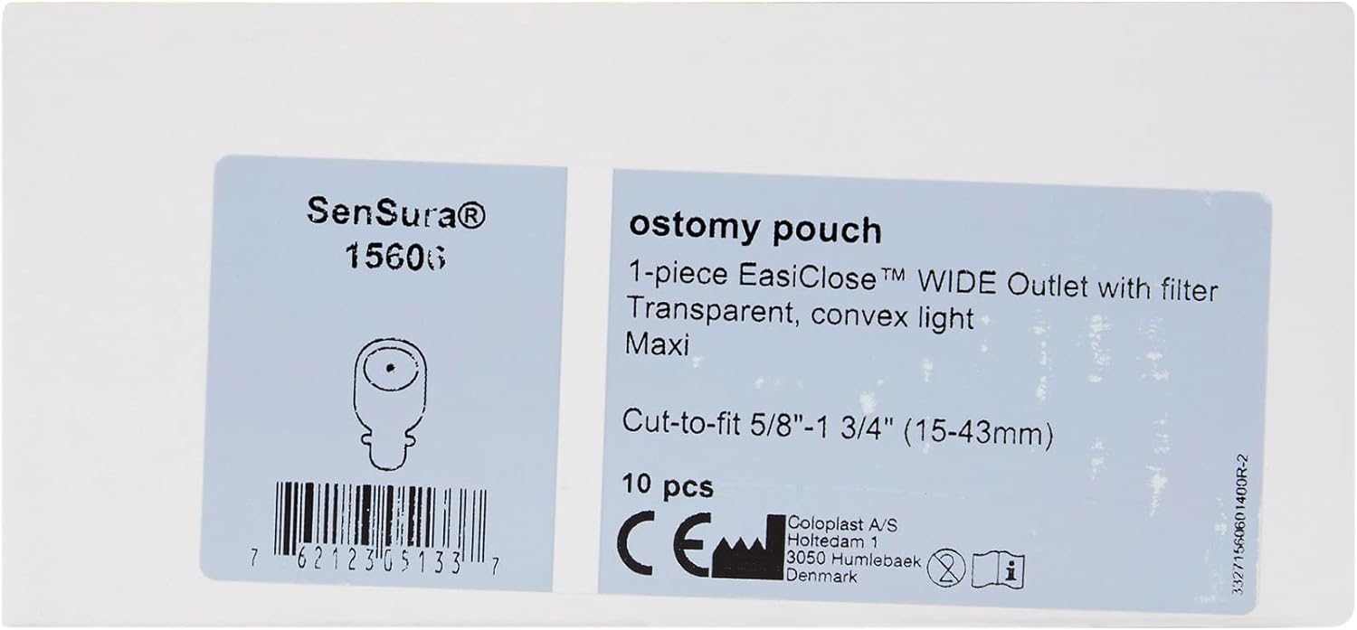 Coloplast SenSura One Piece Drainable Ostomy Pouch with Wide Outlet, Belt Tabs & Filter - 11.5