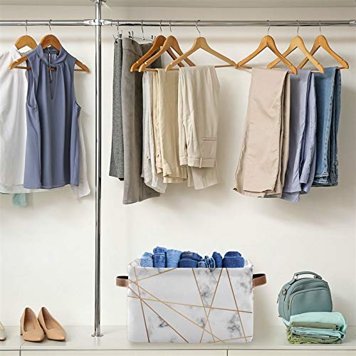 Foldable Storage Basket 2-Pack - Large Collapsible Organizer for Toys, Bathroom & Closet Storage