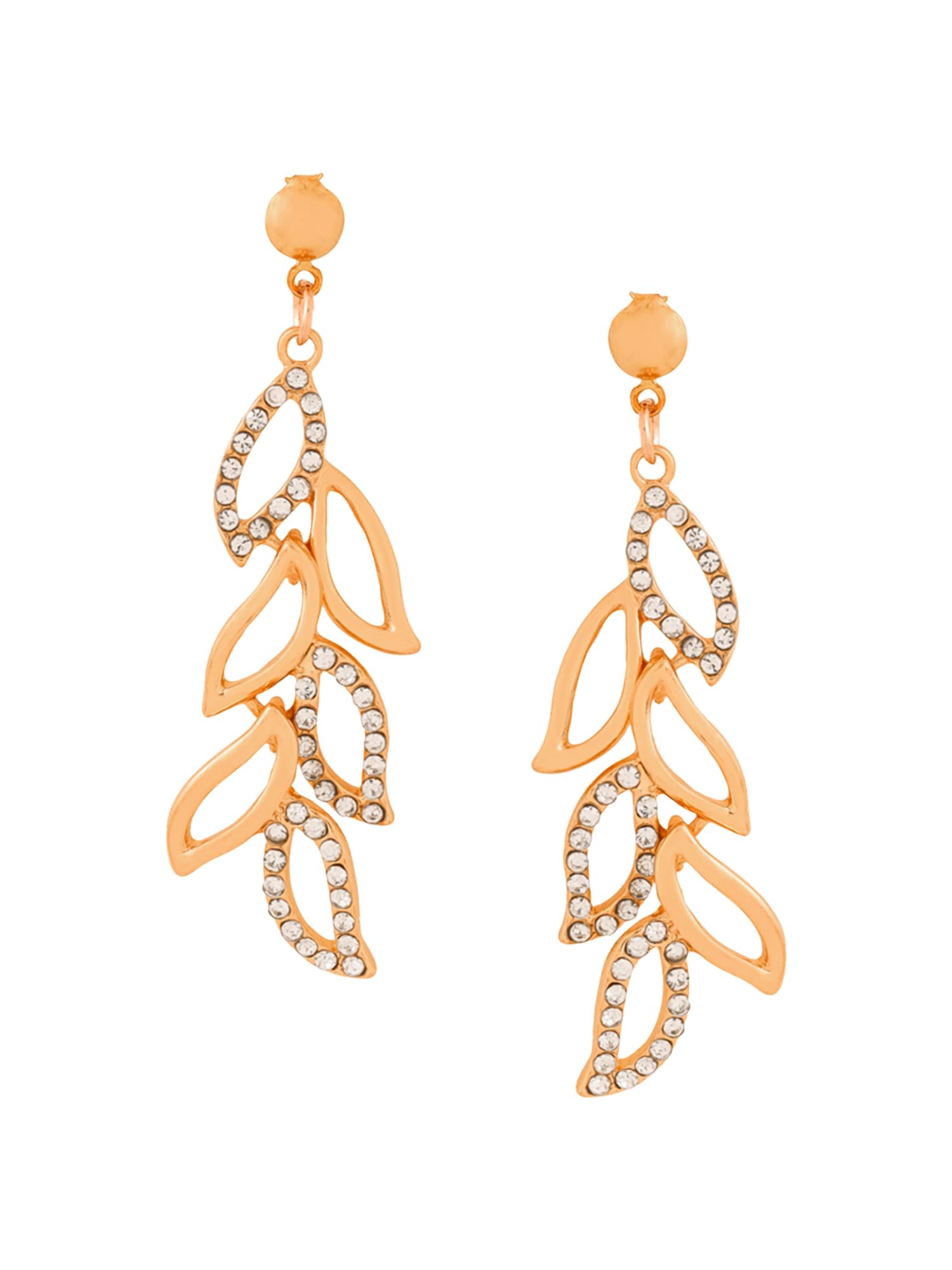 Elegant Yellow Chime Drop Earrings for Women | Multicolor Crystal & Opal Oval Dangle Earrings | Rose Gold Plated Fashion Jewelry | Perfect Birthday & Anniversary Gift for Her | Ideal for Parties, Weddings & Everyday Wear