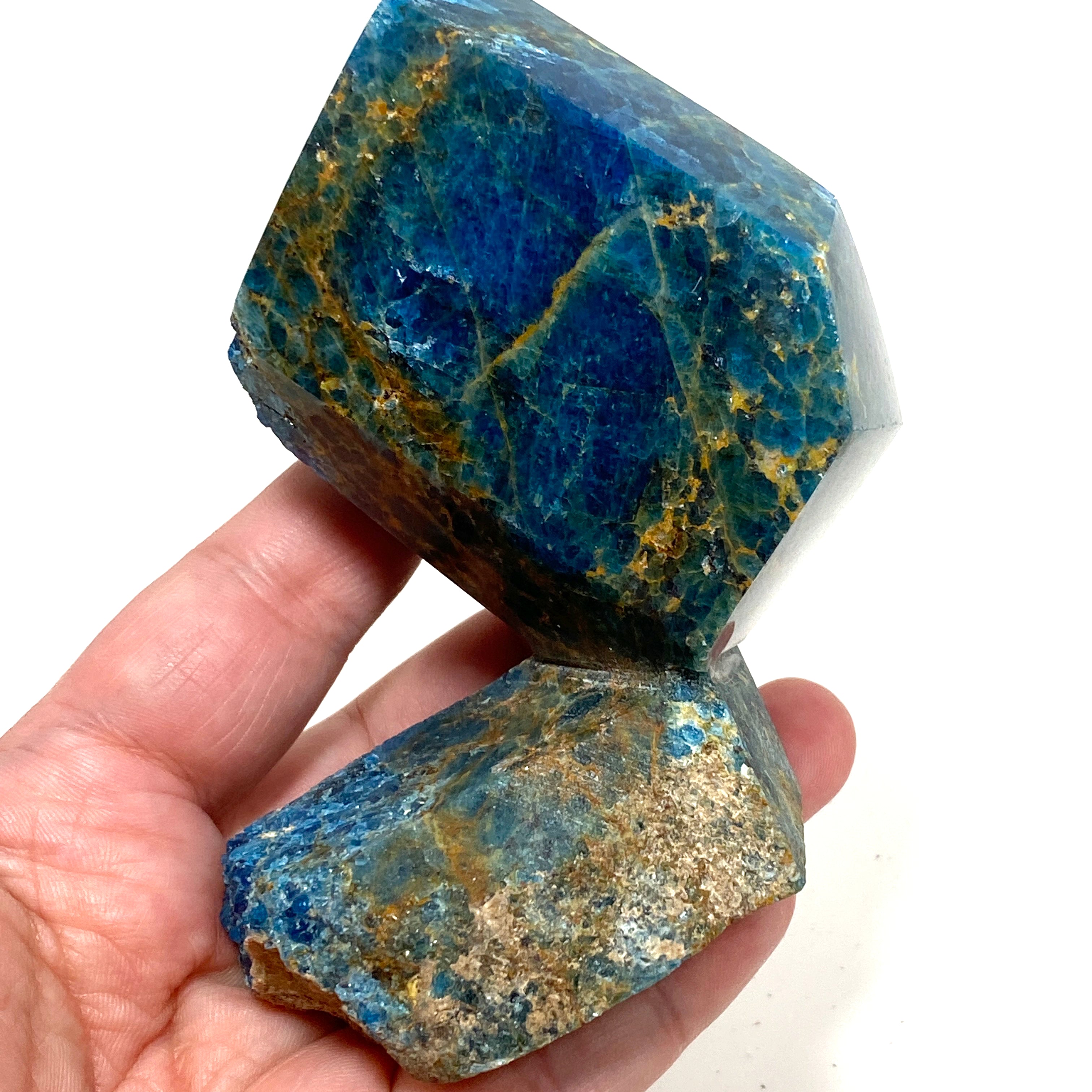 Natural Blue Apatite Freeform Stone - Healing Crystal for Meditation, Energy Work & Spiritual Growth - Perfect for Home Decor, Jewelry Making & Reiki Practice