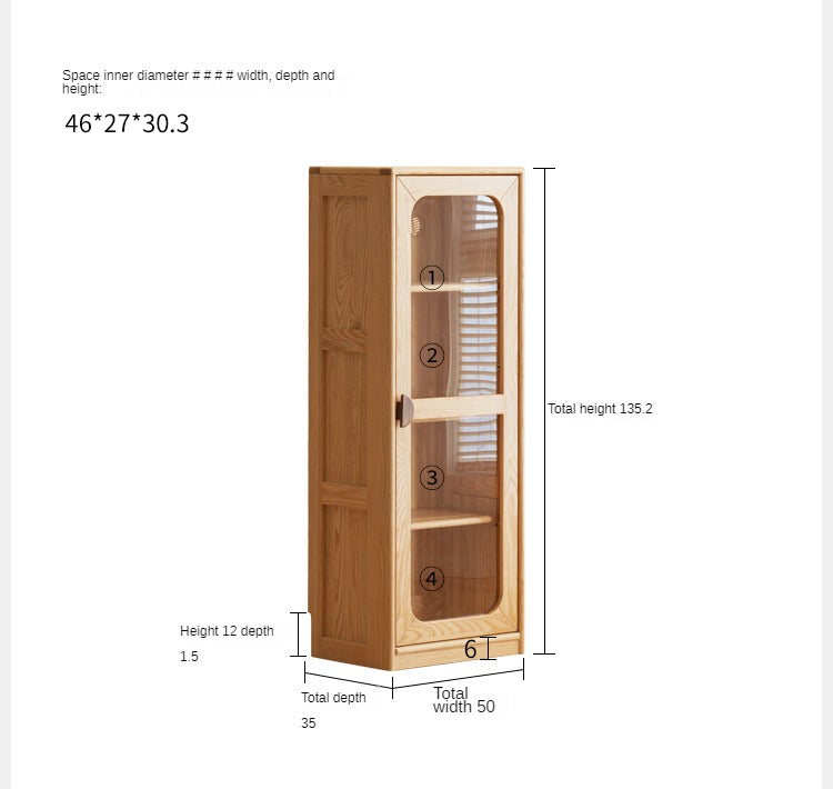 Solid Oak Wood Kids Bookcase & Bookshelf - Durable Children's Book Storage for Bedroom, Playroom, and Classroom Organization