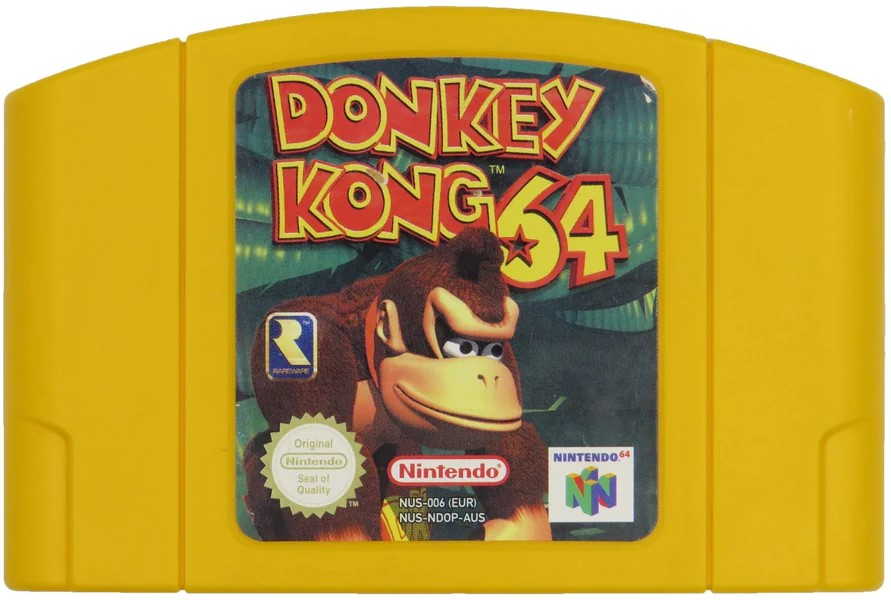 Donkey Kong 64 Game for Nintendo 64 (N64) - PAL Version - Classic Adventure Platformer for Retro Gaming Enthusiasts - Perfect for Collectors and Nostalgic Play