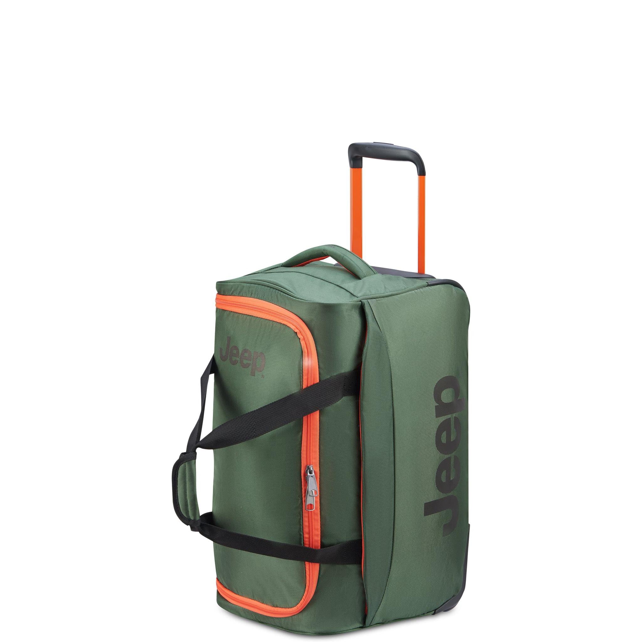 Delsey Jeep JS009D 20-Inch Rolling Duffel Bag - Lightweight Expandable Luggage for Travel, Gym & Sports - Perfect Carry-On for Airplanes & Weekend Getaways