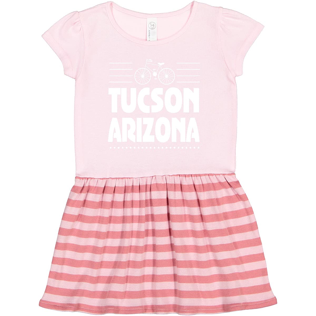 Inktastic Tucson Arizona Biking Toddler Dress - Cute Baby Girl Outfit for Cycling, Playdates & Outdoor Adventures