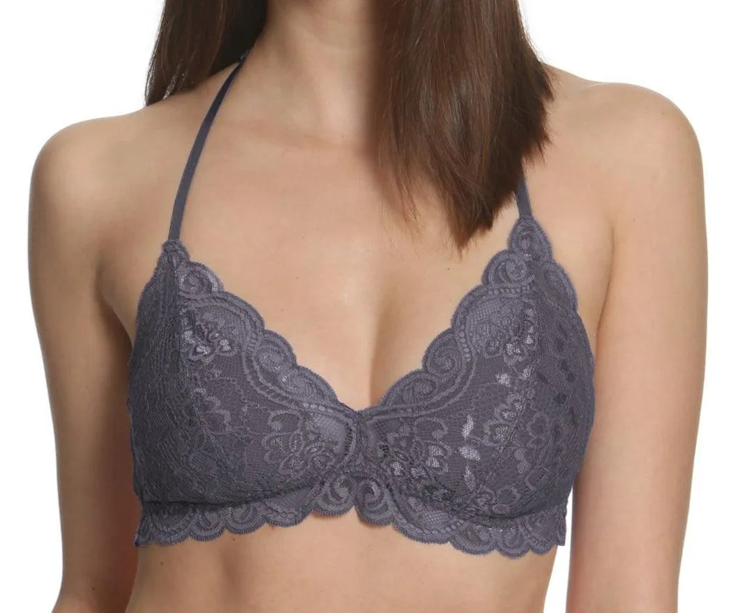 Lace Racerback Bralette - Comfortable Wireless Bralette for Women | Seamless Soft Underwear for Yoga, Sleep & Everyday Wear