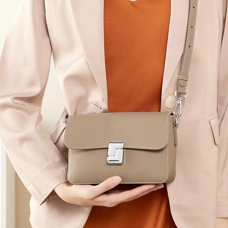 Premium Genuine Leather Crossbody Shoulder Bag for Women - Stylish & Durable Handbag for Work, Travel & Everyday Use