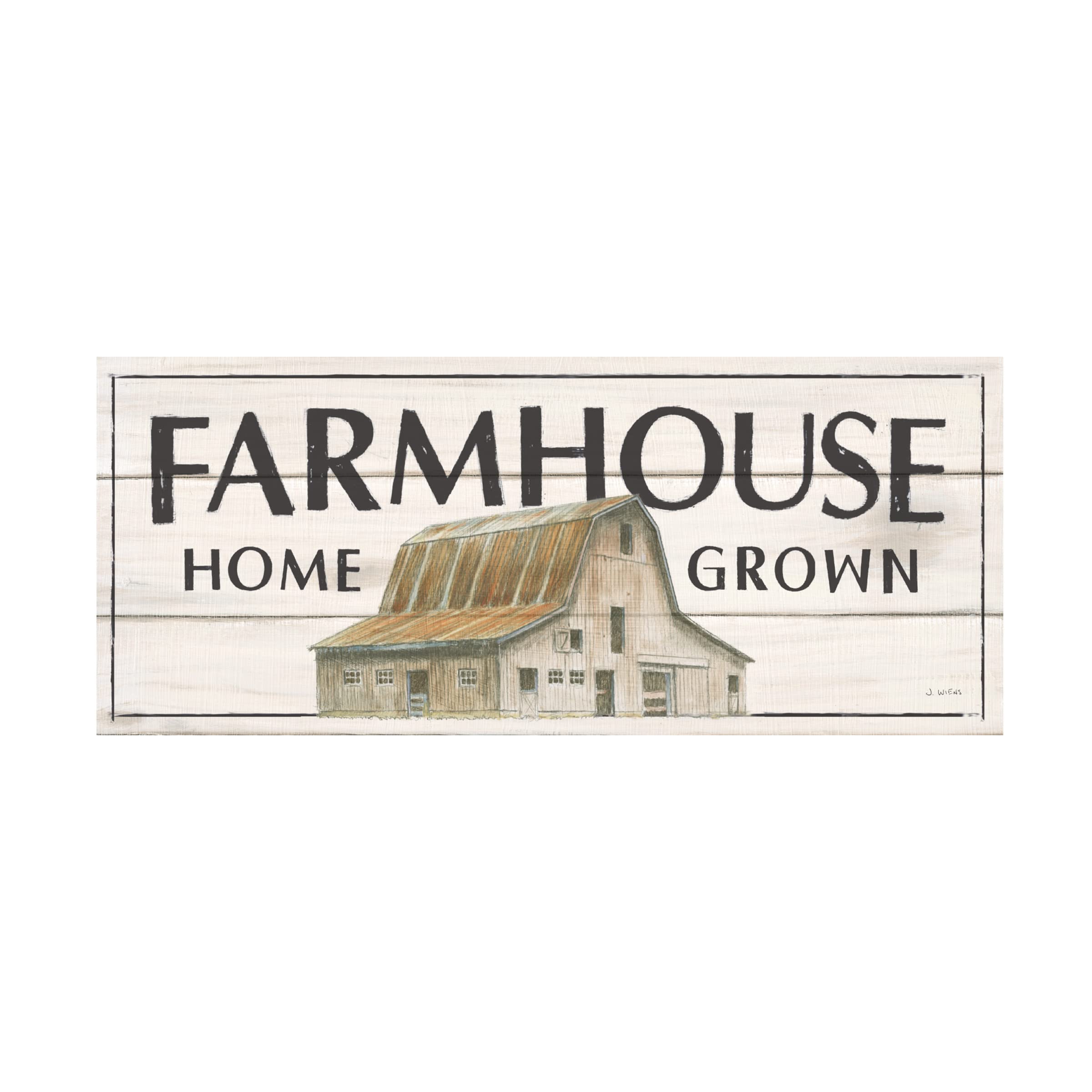 Trademark Fine Art 'Country Cow I' Canvas Art by James Wiens - Farmhouse Decor, Countryside Wall Art for Living Room, Bedroom & Office